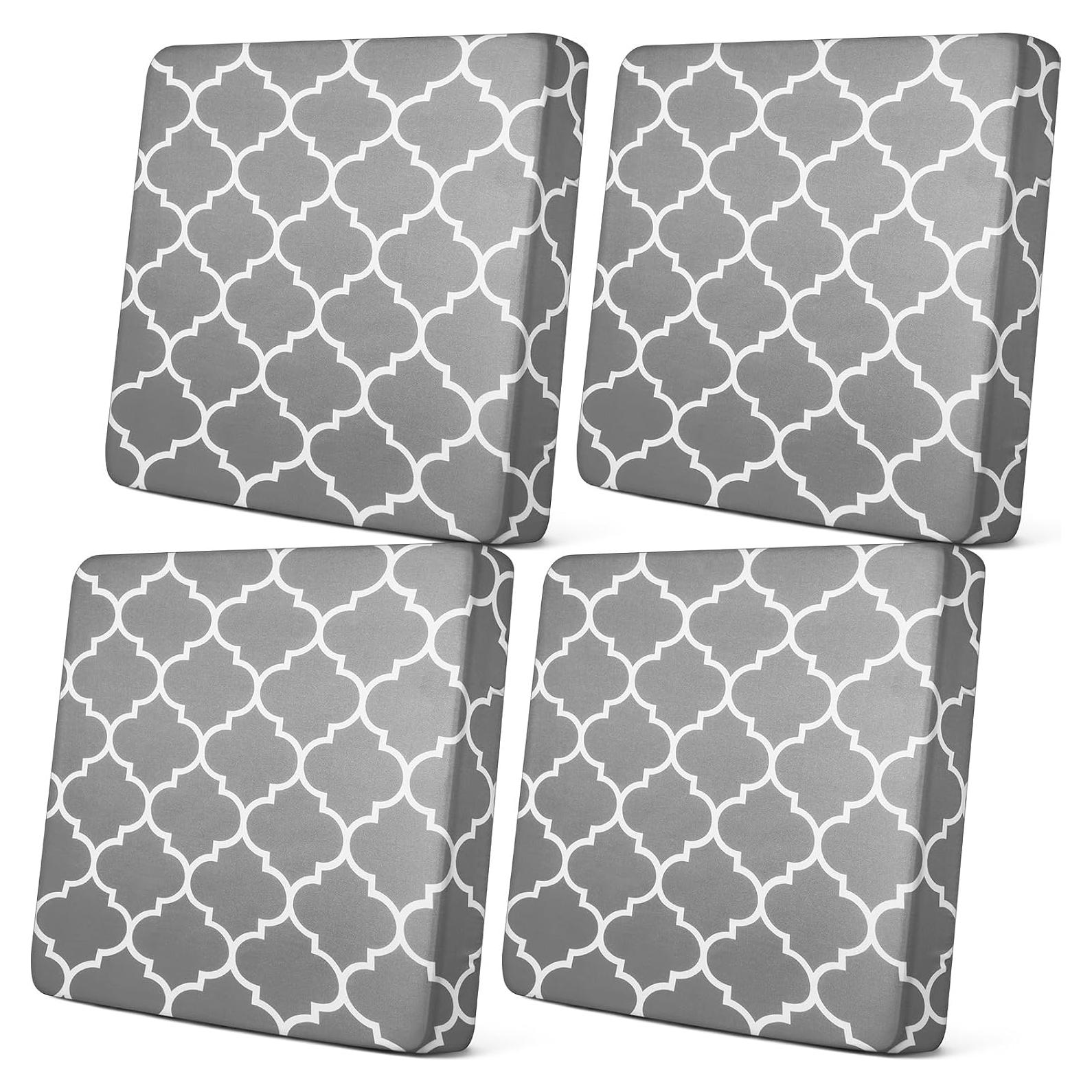 Fundas Impermeables para Cojines Newwiee 4 Pcs Gris