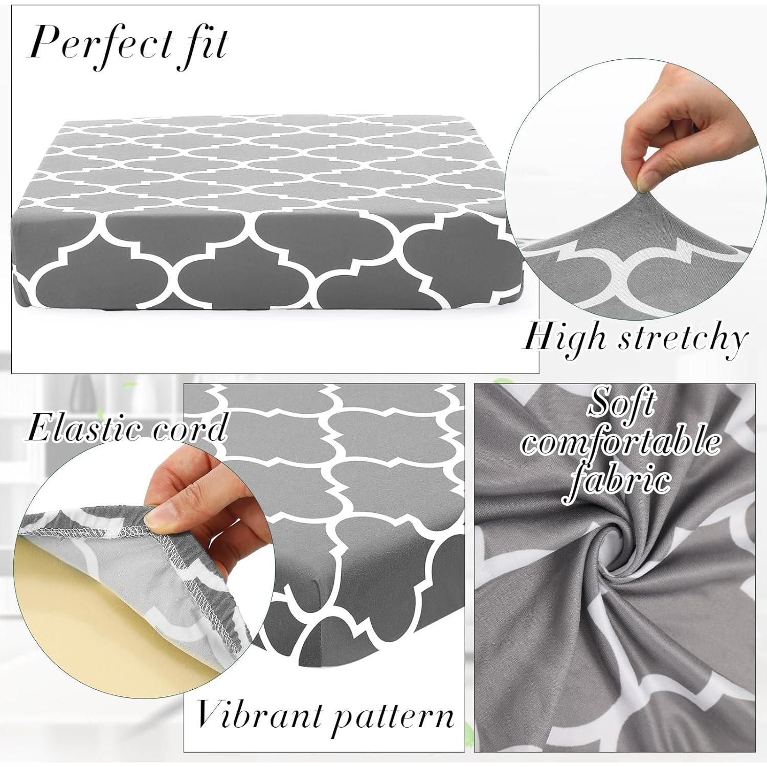 Fundas Impermeables para Cojines Newwiee 4 Pcs Gris