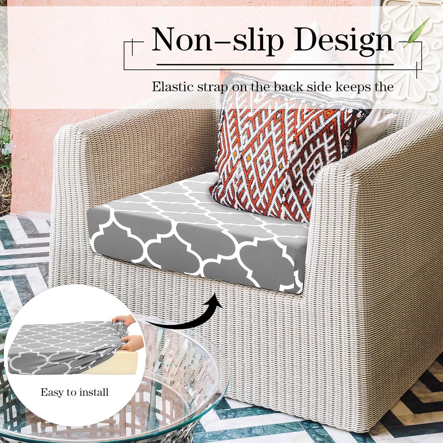 Fundas Impermeables para Cojines Newwiee 4 Pcs Gris