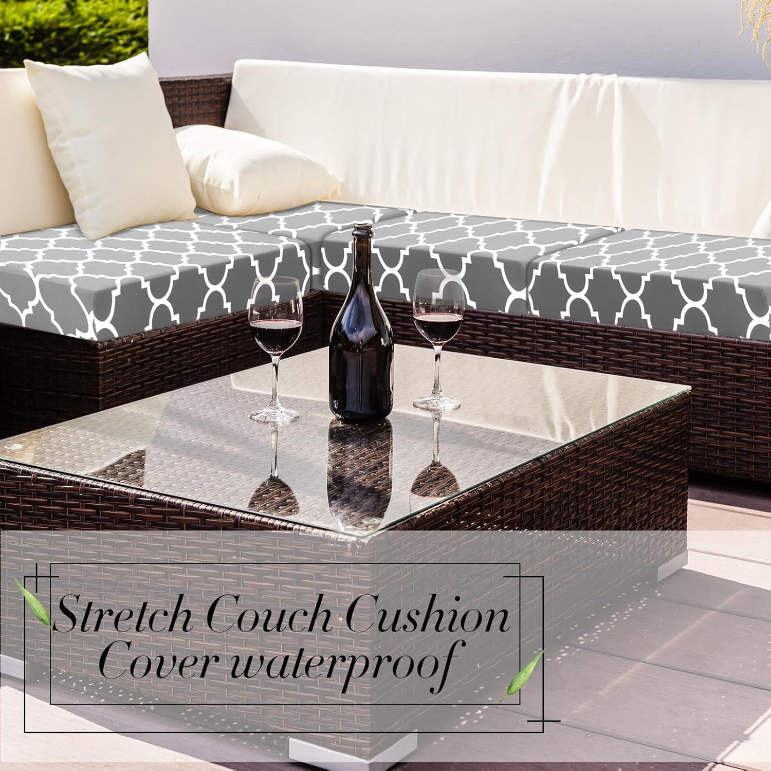 Fundas Impermeables para Cojines Newwiee 4 Pcs Gris