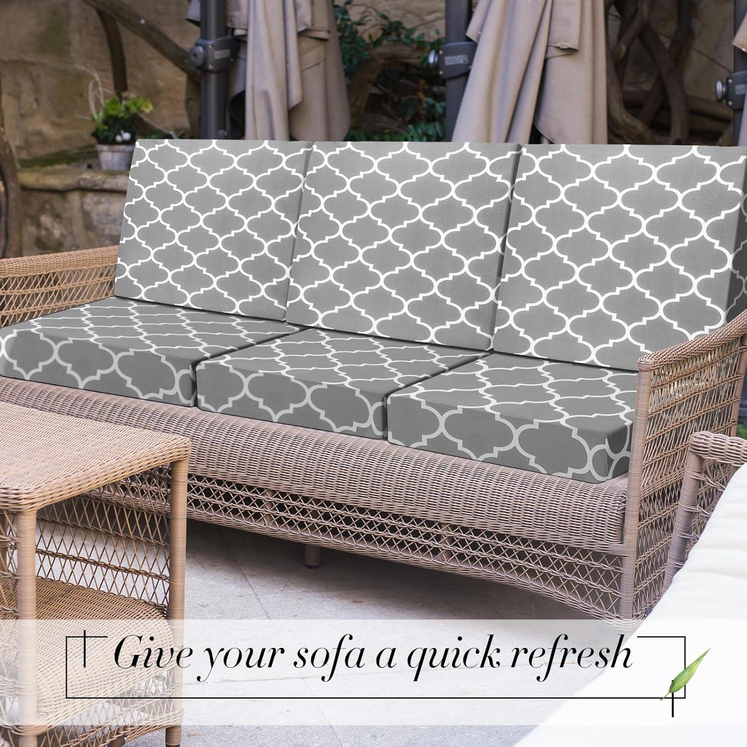 Fundas Impermeables para Cojines Newwiee 4 Pcs Gris