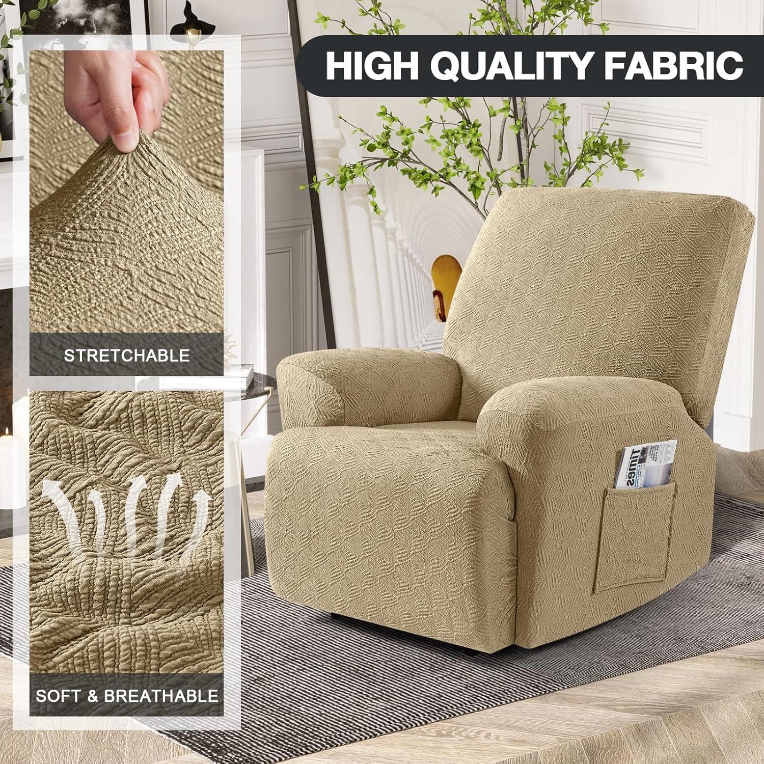 Funda de Silla de Reclinador Timeles Caqui Unipersonal