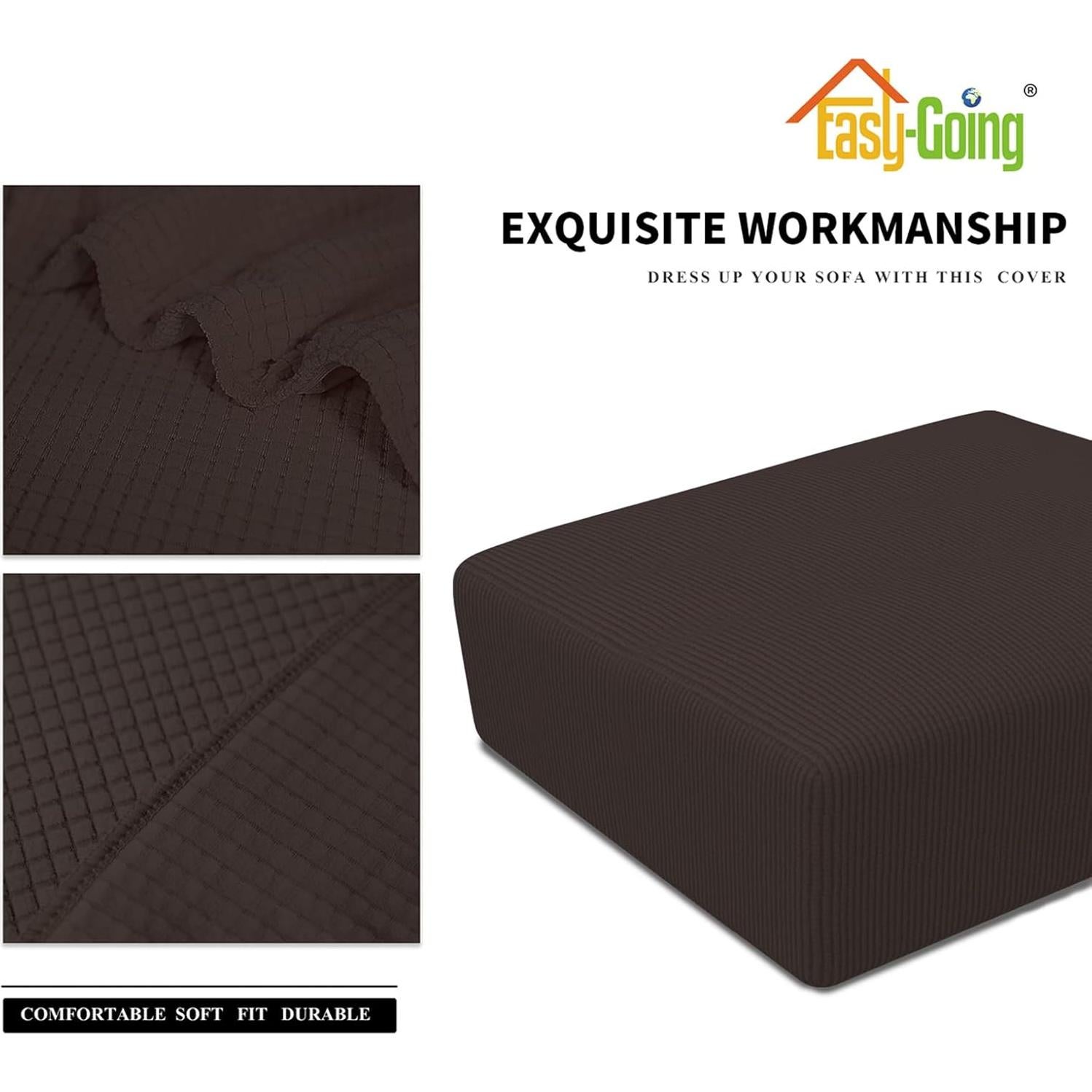 Funda de Otomana Easy-Going Chocolate 101.6x101.6x38.1 cm