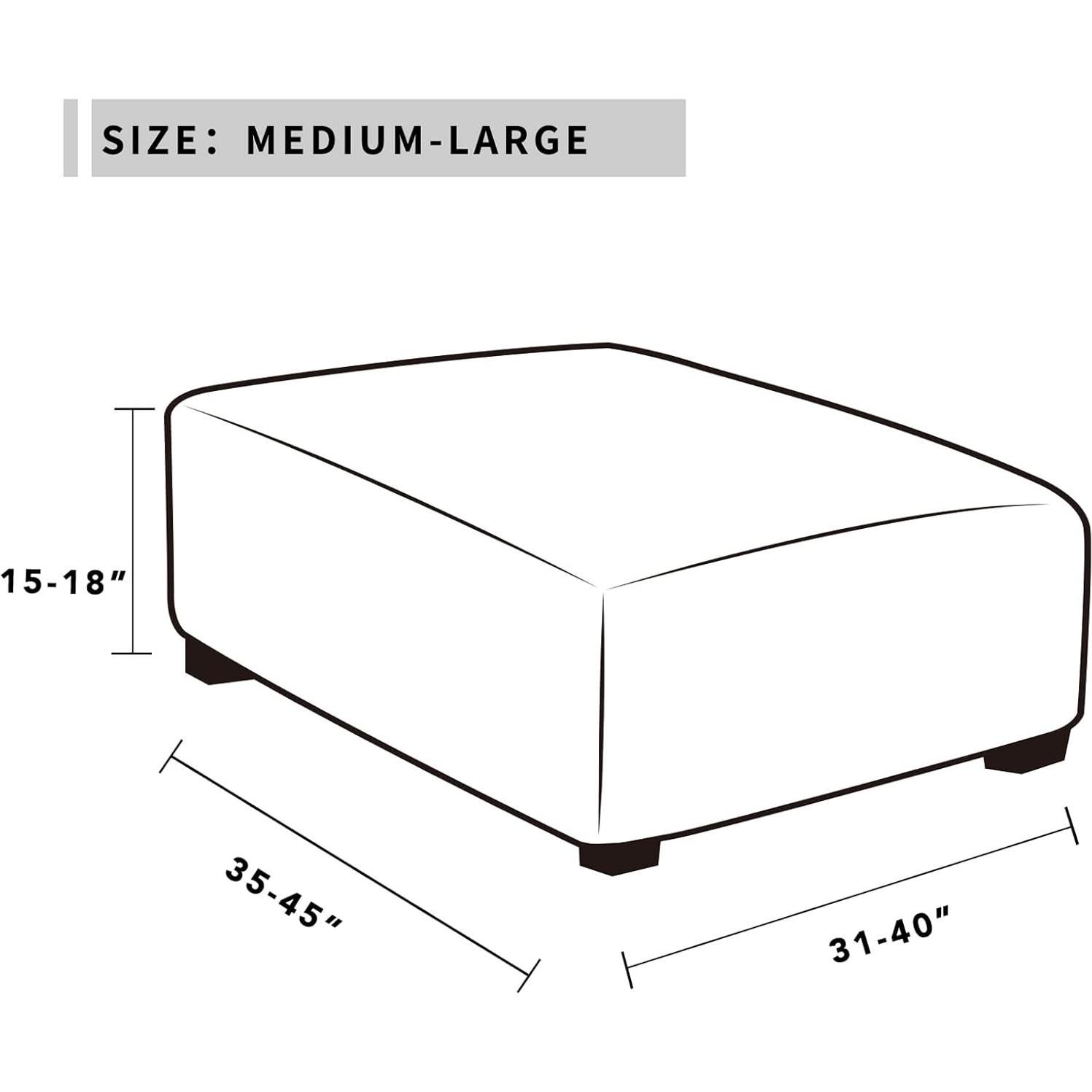 Funda de Otomana Easy-Going Chocolate 101.6x101.6x38.1 cm