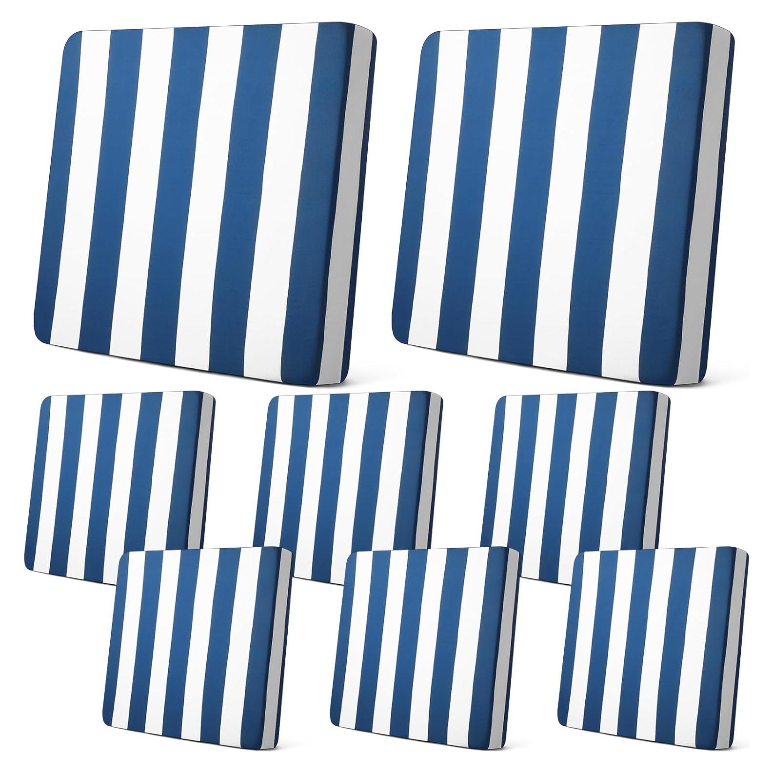 Fundas de Cojines para Patio Newwiee 8 Piezas Rayadas