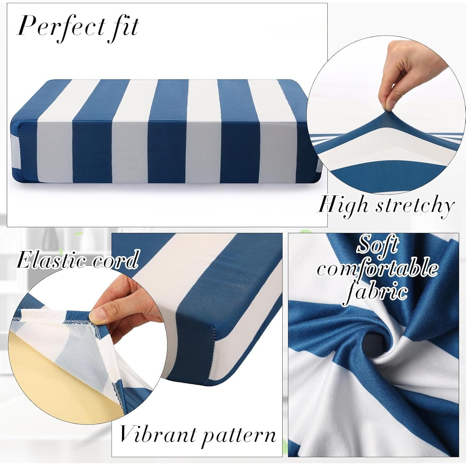 Fundas de Cojines para Patio Newwiee 8 Piezas Rayadas