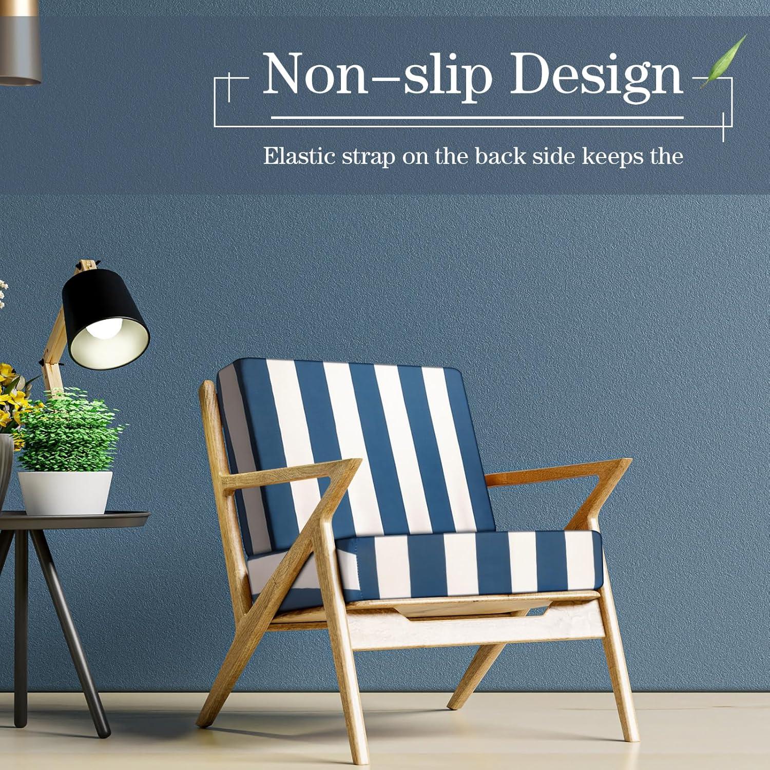 Fundas de Cojines para Patio Newwiee 8 Piezas Rayadas