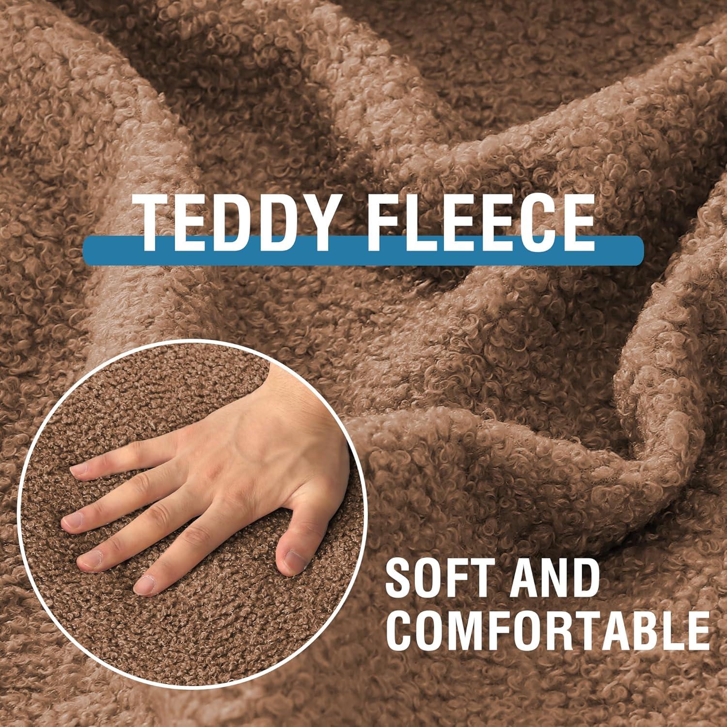 H.VERSAILTEX Funda de Sofá Impermeable 3 Plazas Caramelo