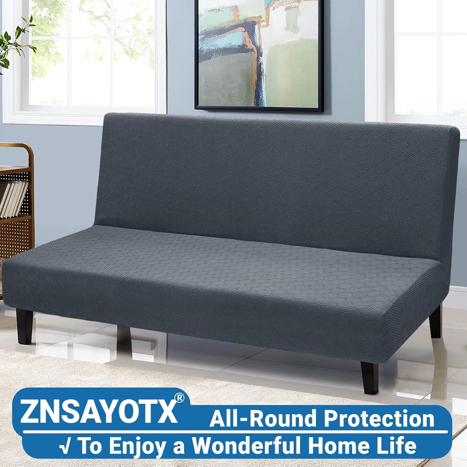 Funda de Futón ZNSAYOTX Gris Oscuro 170-210cm Antideslizante