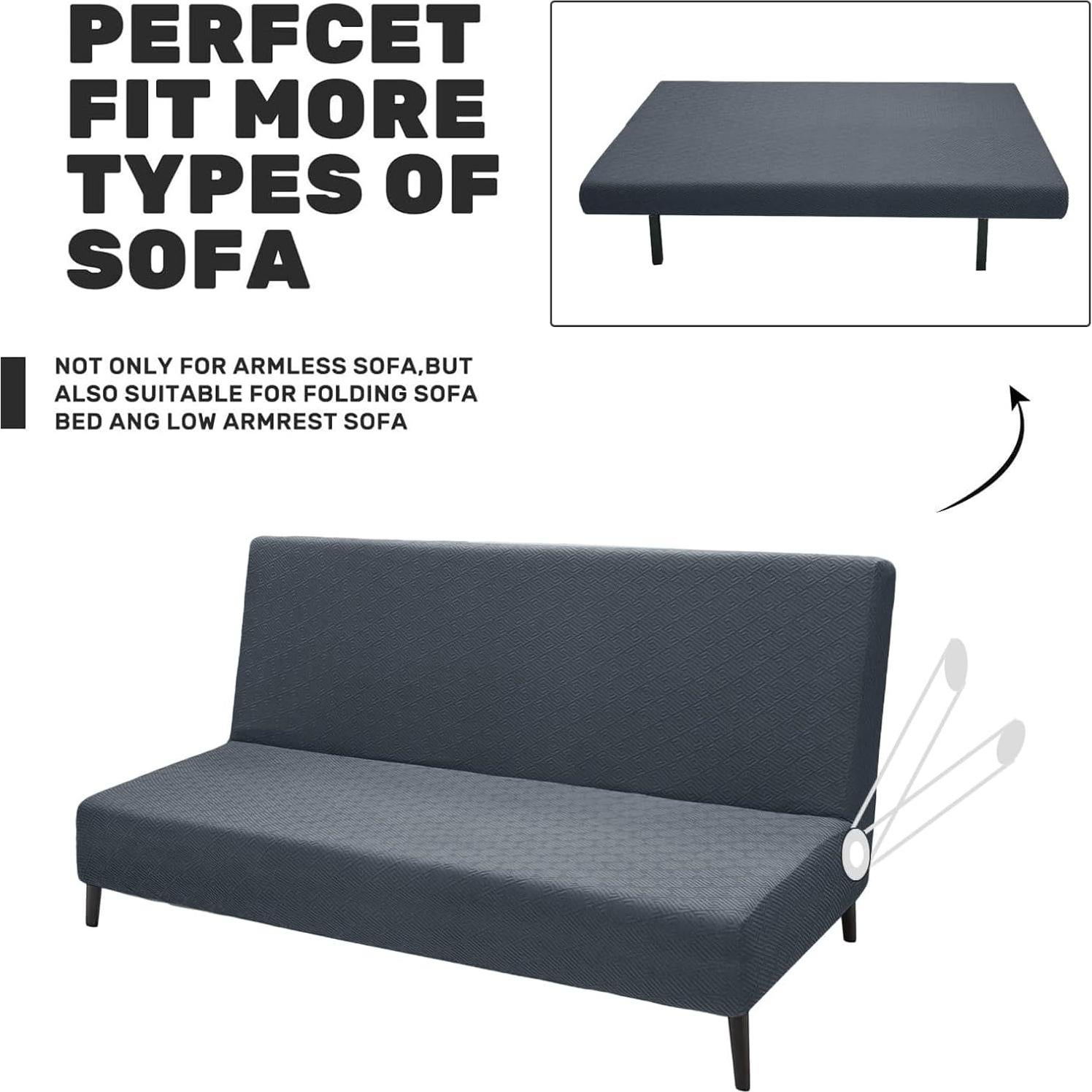 Funda de Futón ZNSAYOTX Gris Oscuro 170-210cm Antideslizante