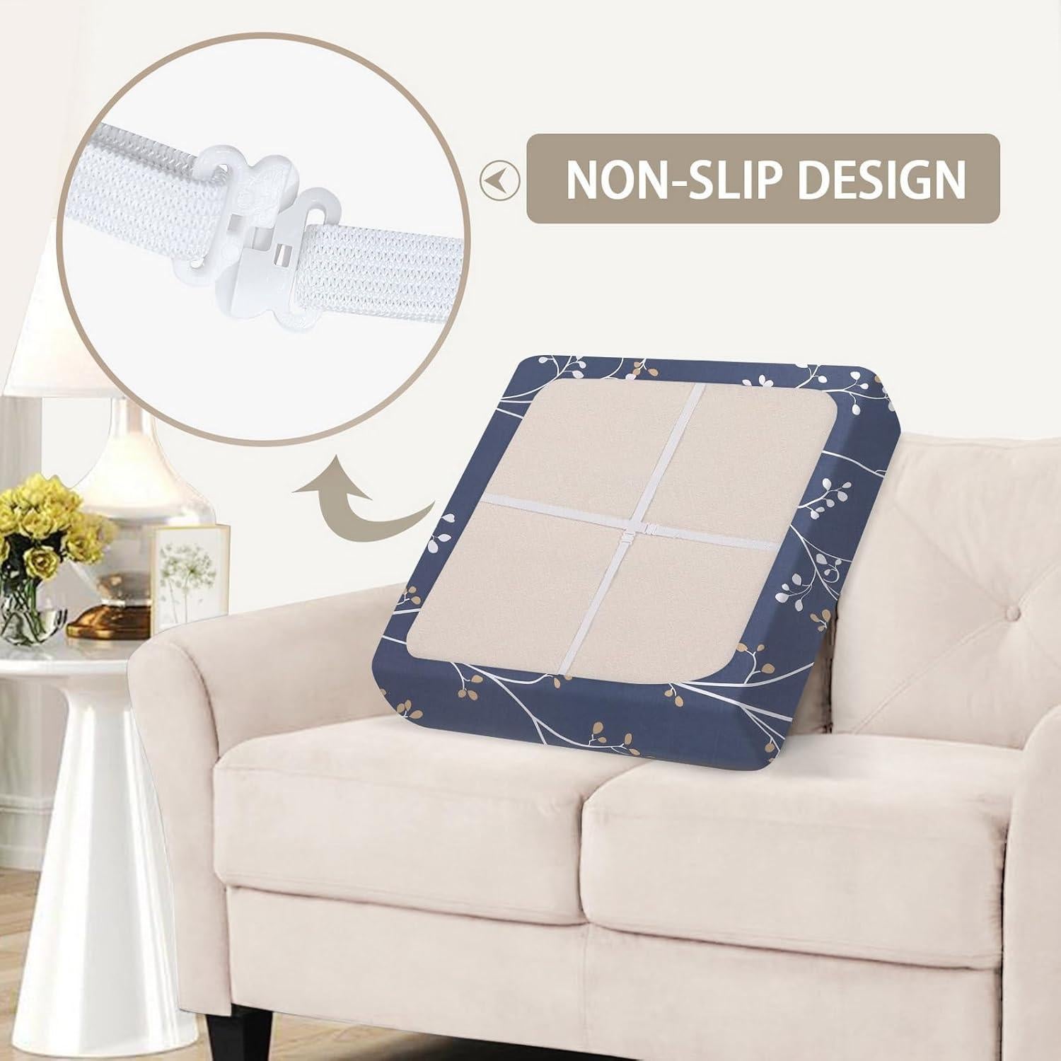 Funda de Cojín de Sofá SearchI Pequeña Azul Grisáceo