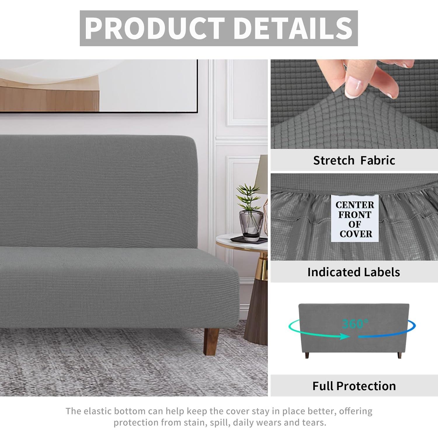 Funda de Sofá Impermeable Easy-Going Jacquard Gris 165-216 cm