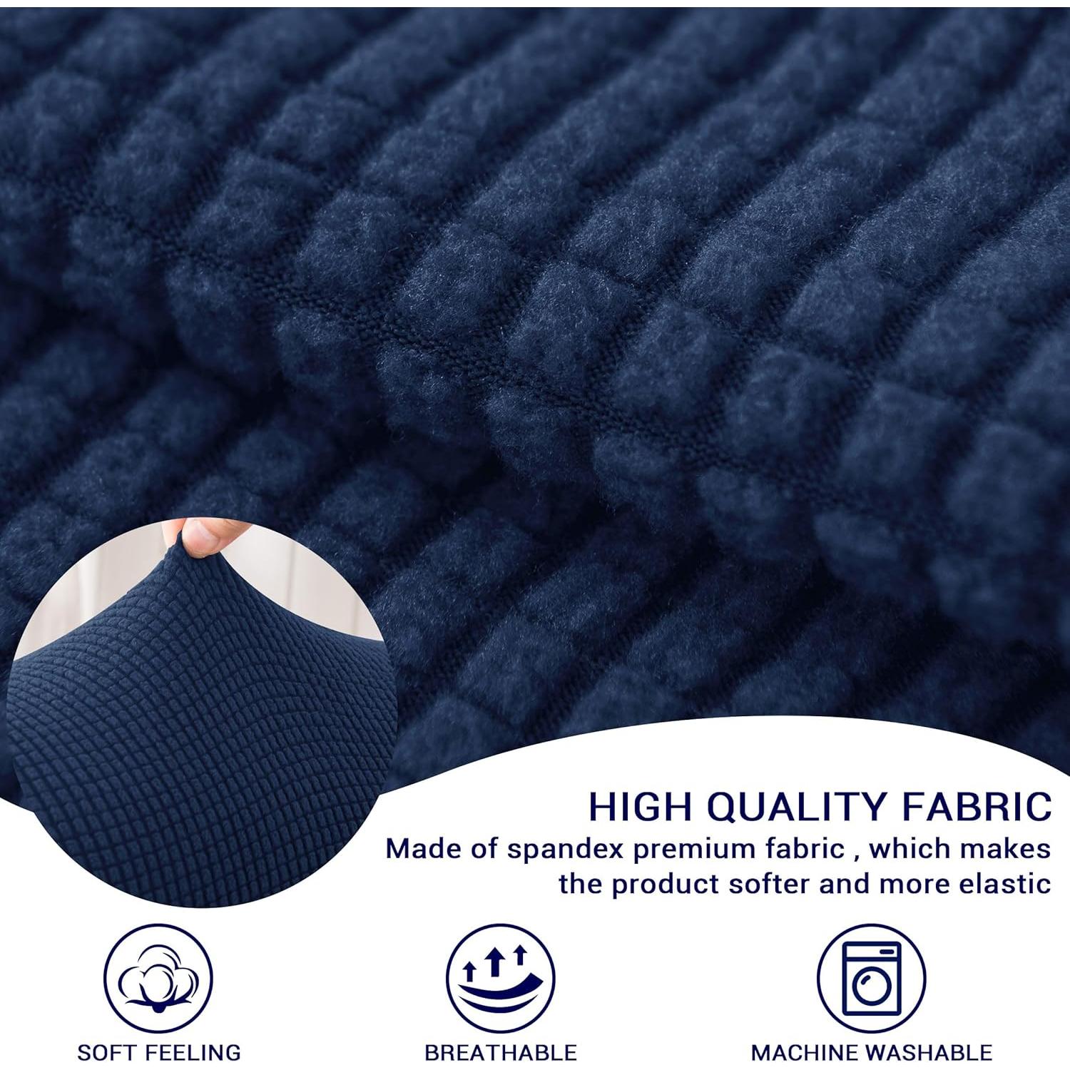 Fundas de Reposabrazos SUBRTEX 2pcs Spandex Marino