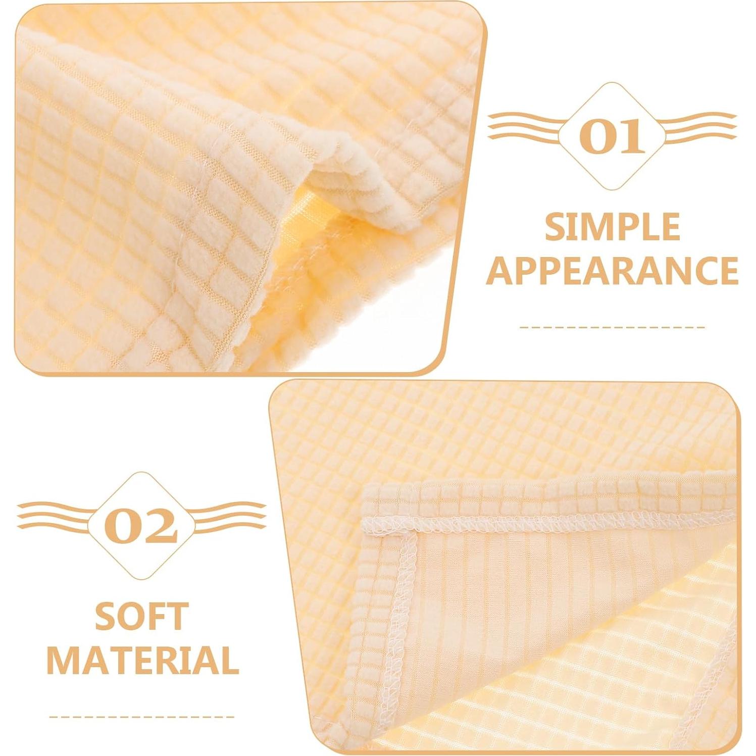 Fundas Elásticas para Reposabrazos Sofá SUPVOX Beige 2 Pcs