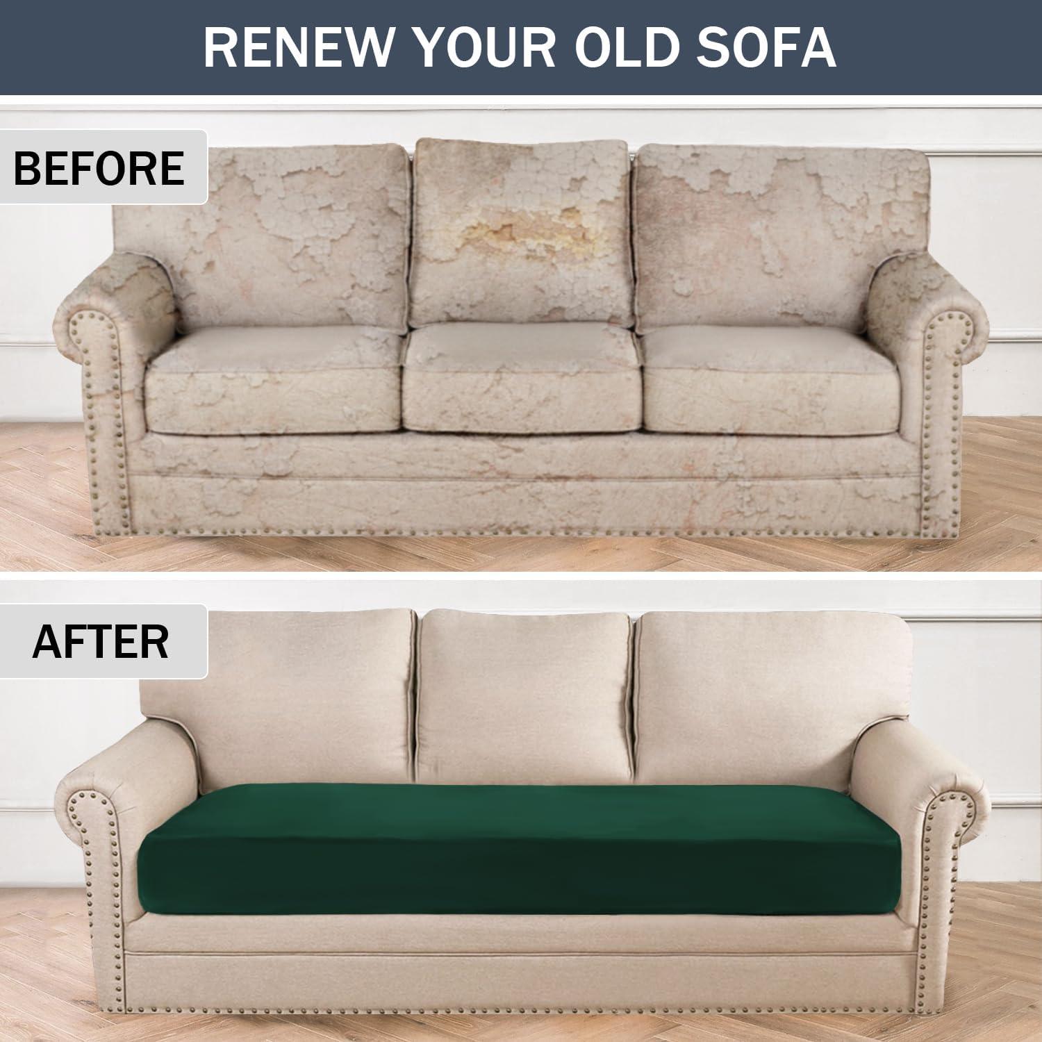 Funda de Cojín Rectangular CONRUSER Terciopelo Verde Mediana