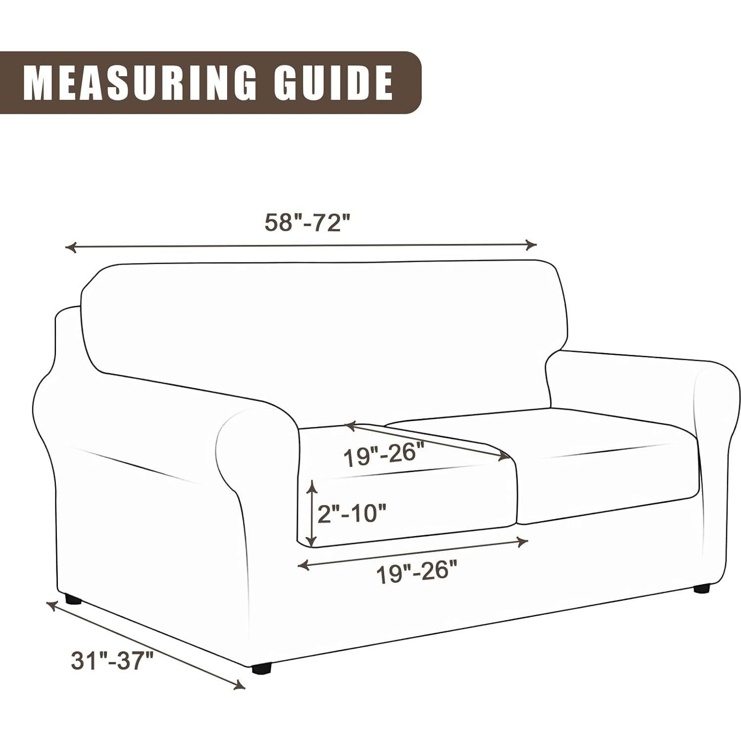 Funda de Sofá Stretch SearchI Floral 3 Piezas Lavable