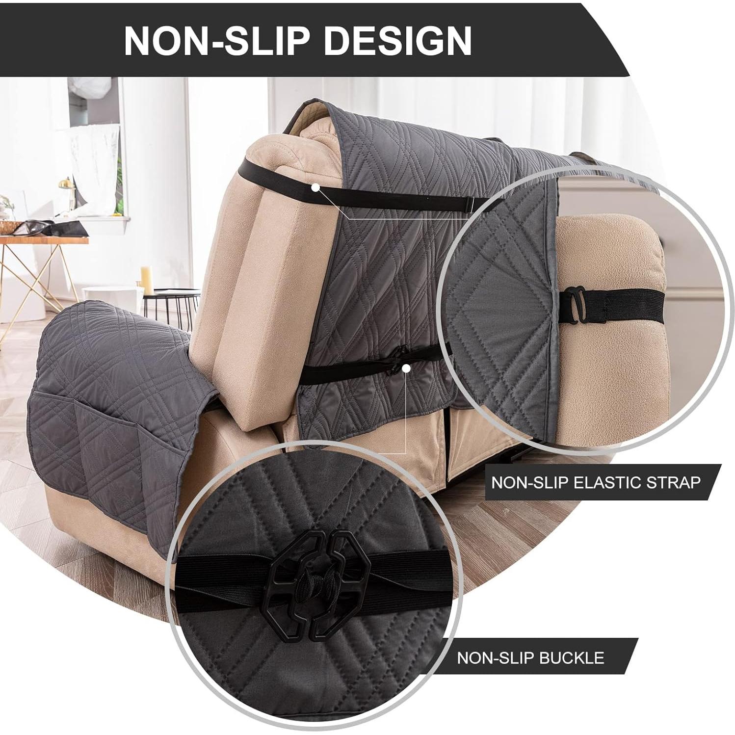 Correas Elásticas Ajustables Genina para Sofá Reclinable 3 Asientos