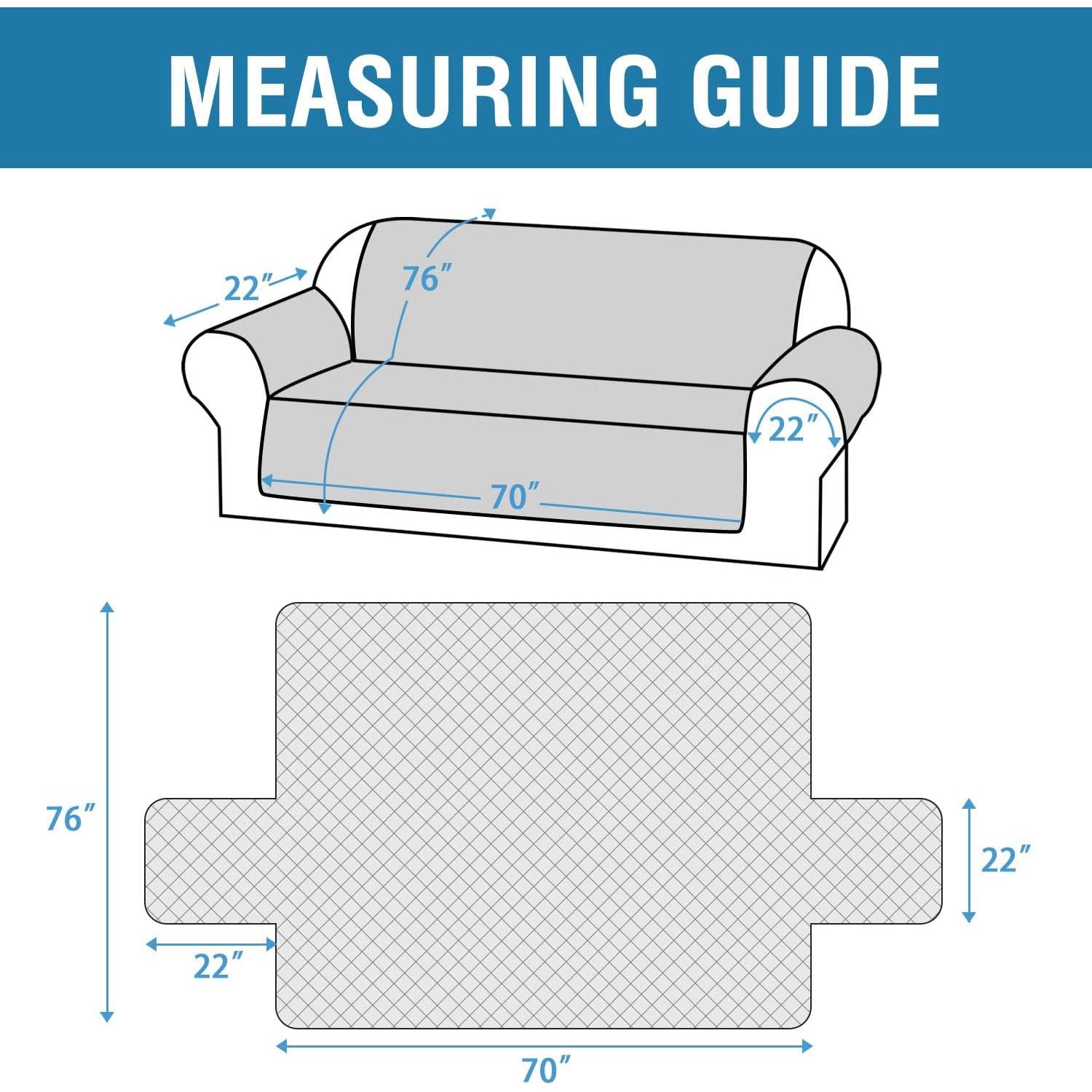 Funda de Sofá H.VERSAILTEX 100% Impermeable Aqua Pálido