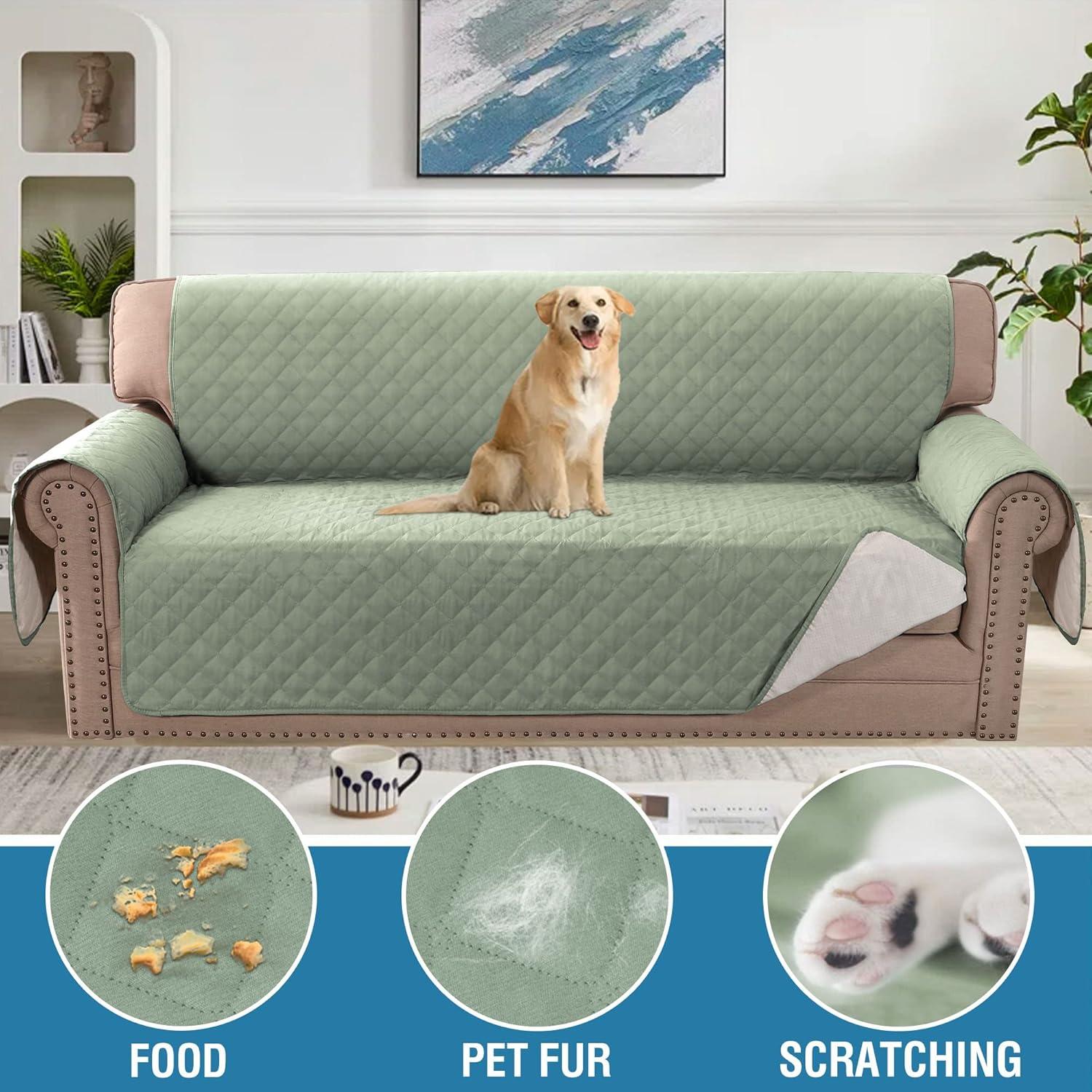 Funda de Sofá H.VERSAILTEX 100% Impermeable Aqua Pálido