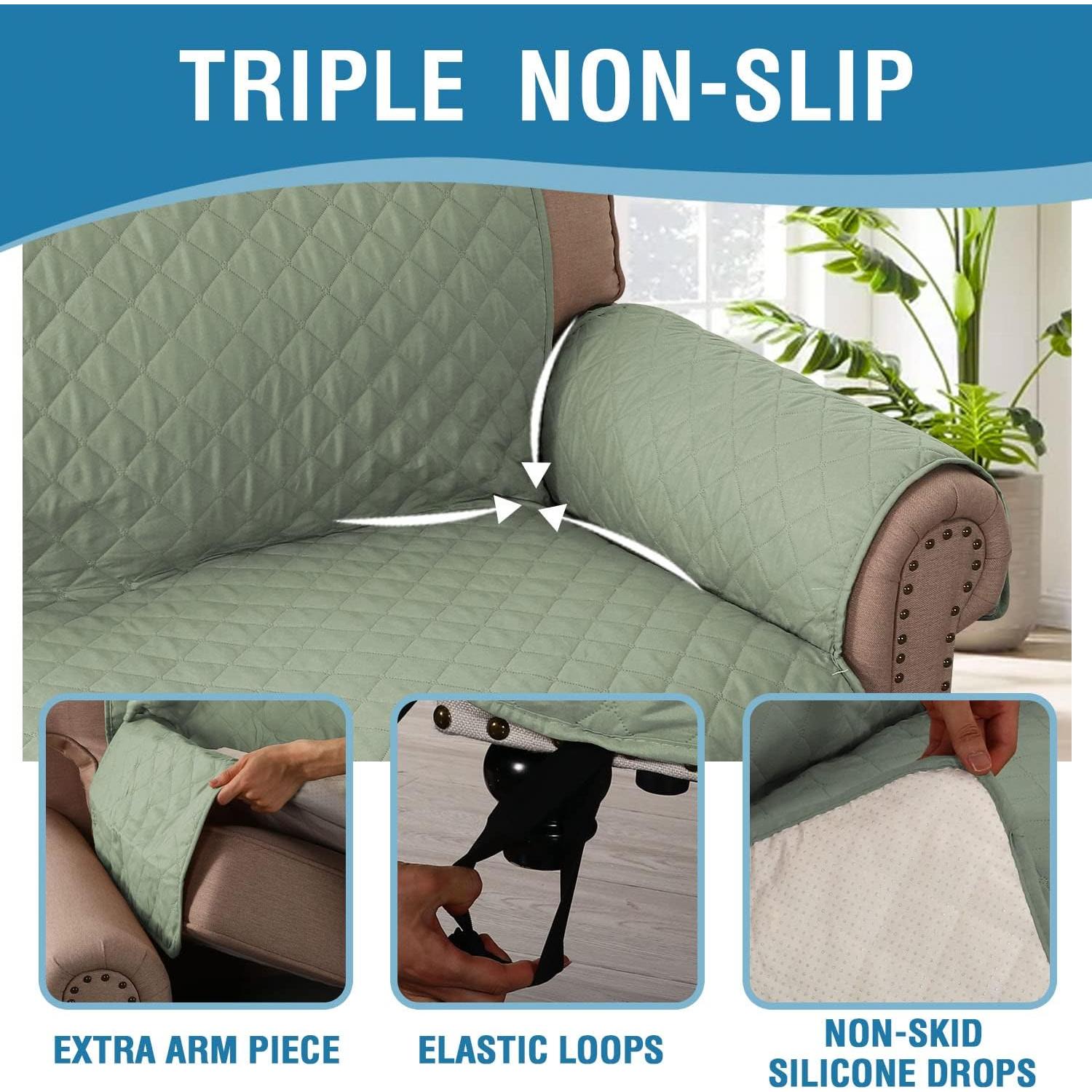 Funda de Sofá H.VERSAILTEX 100% Impermeable Aqua Pálido