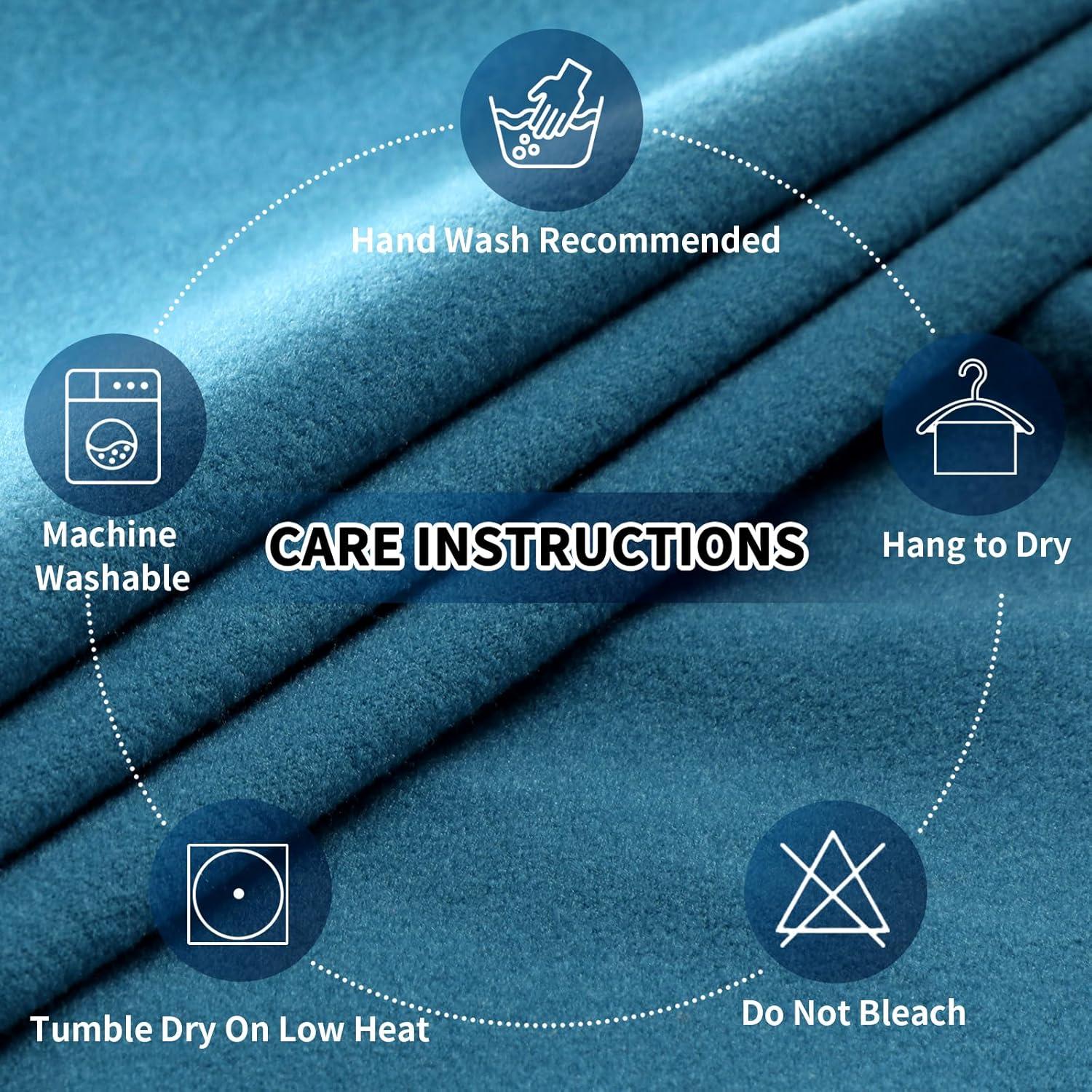 Funda de Cojín de Sofá PureFit 100% Impermeable Azul Pavo Real