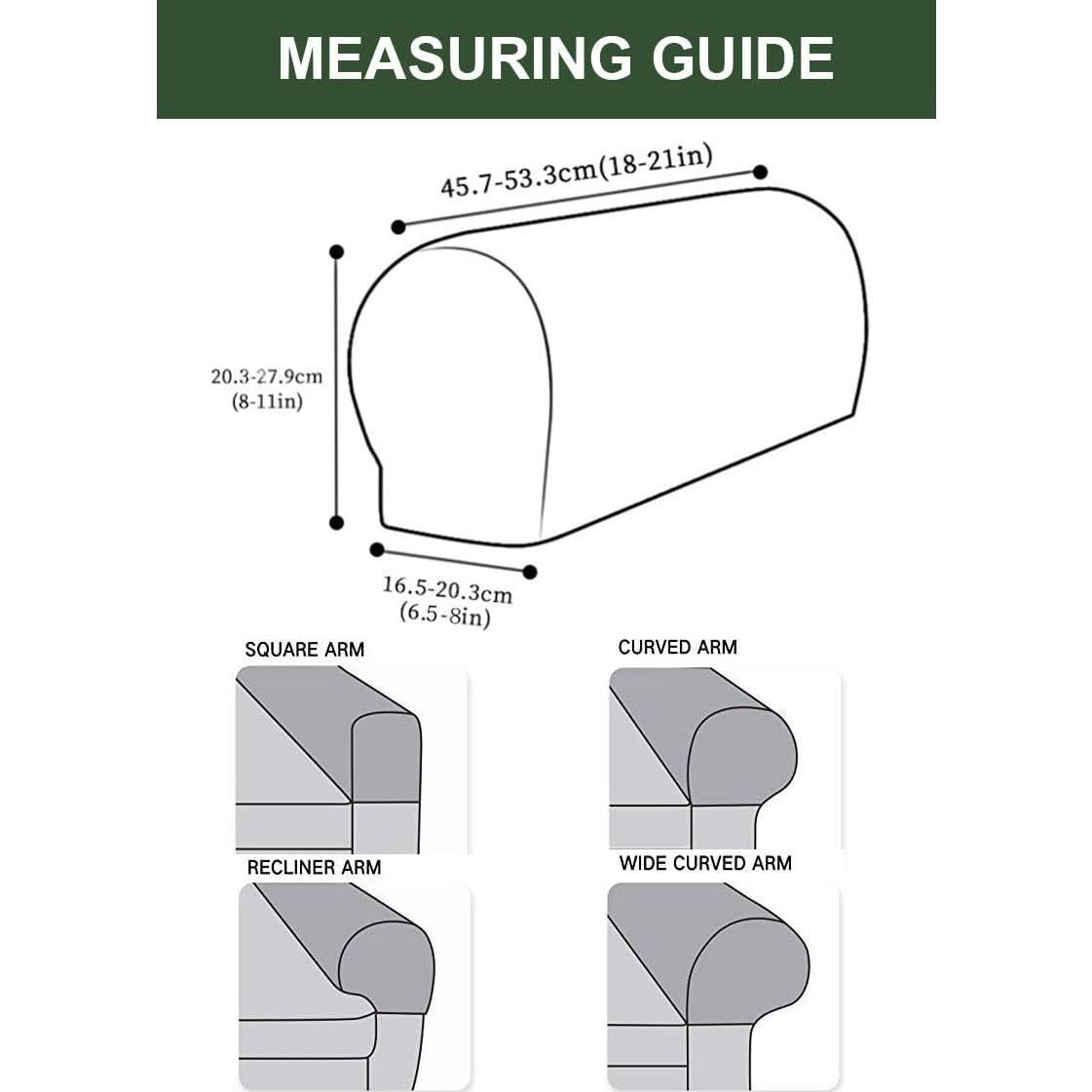 Cubiertas de Reposabrazos vctops de Cuero Sintético Impermeable 2 Piezas