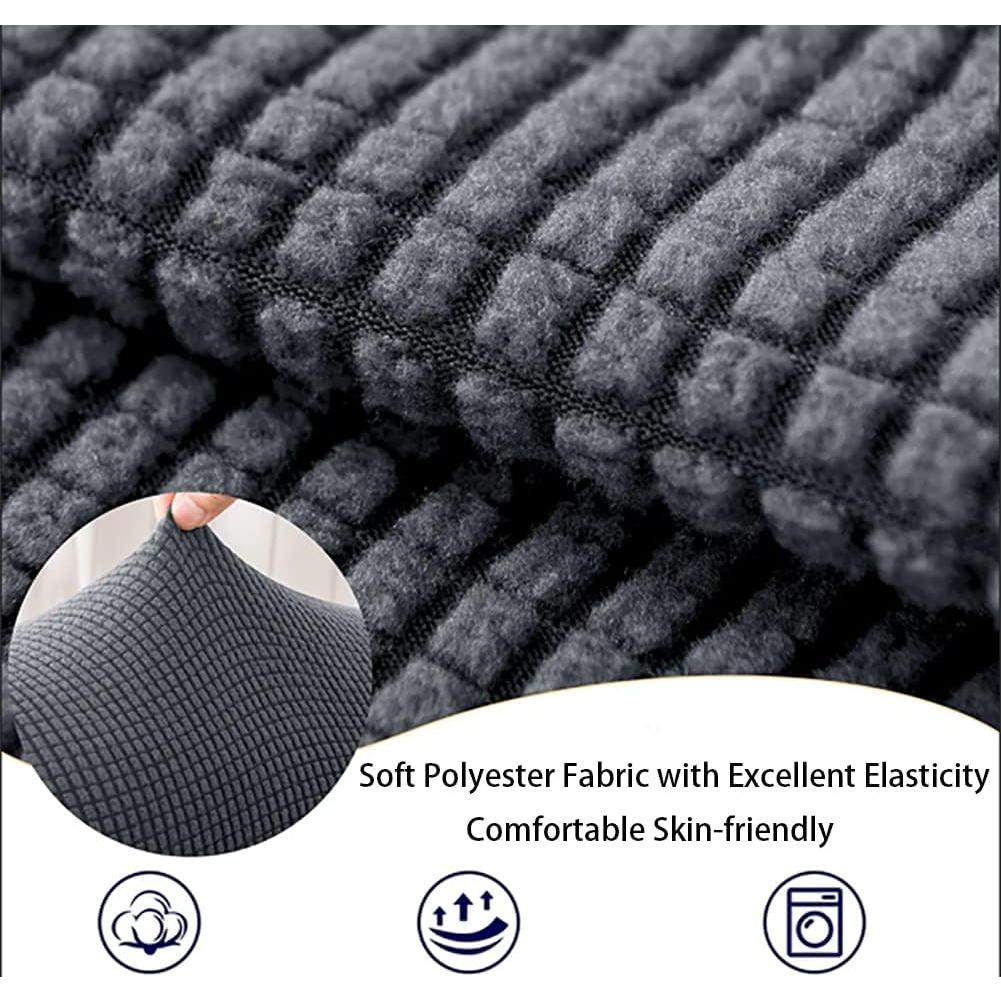 Funda de Reposabrazos para Sofá Chaexii Gris Claro 2 Piezas