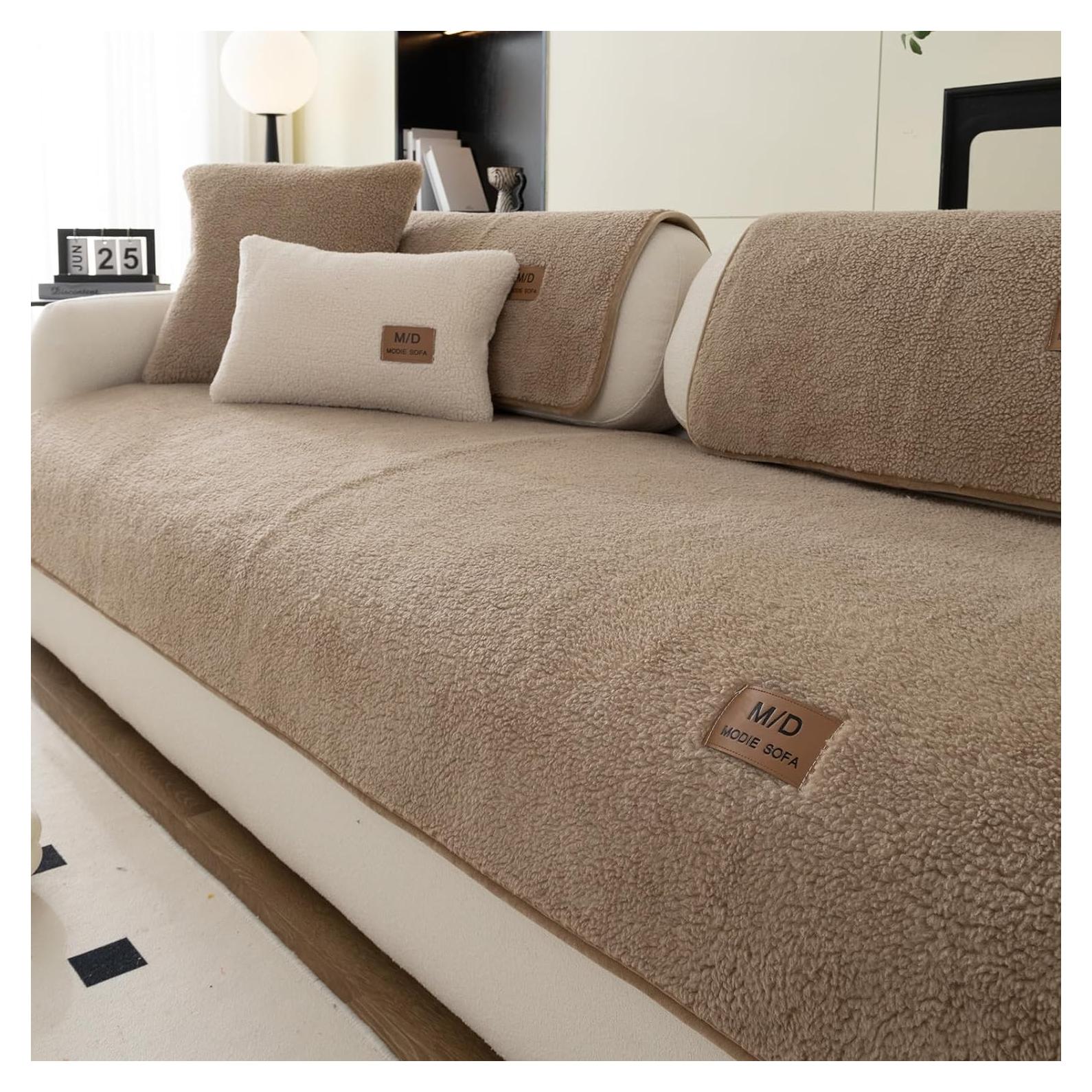 Funda de Sofá Antideslizante MDSASFD 91x180 cm Café