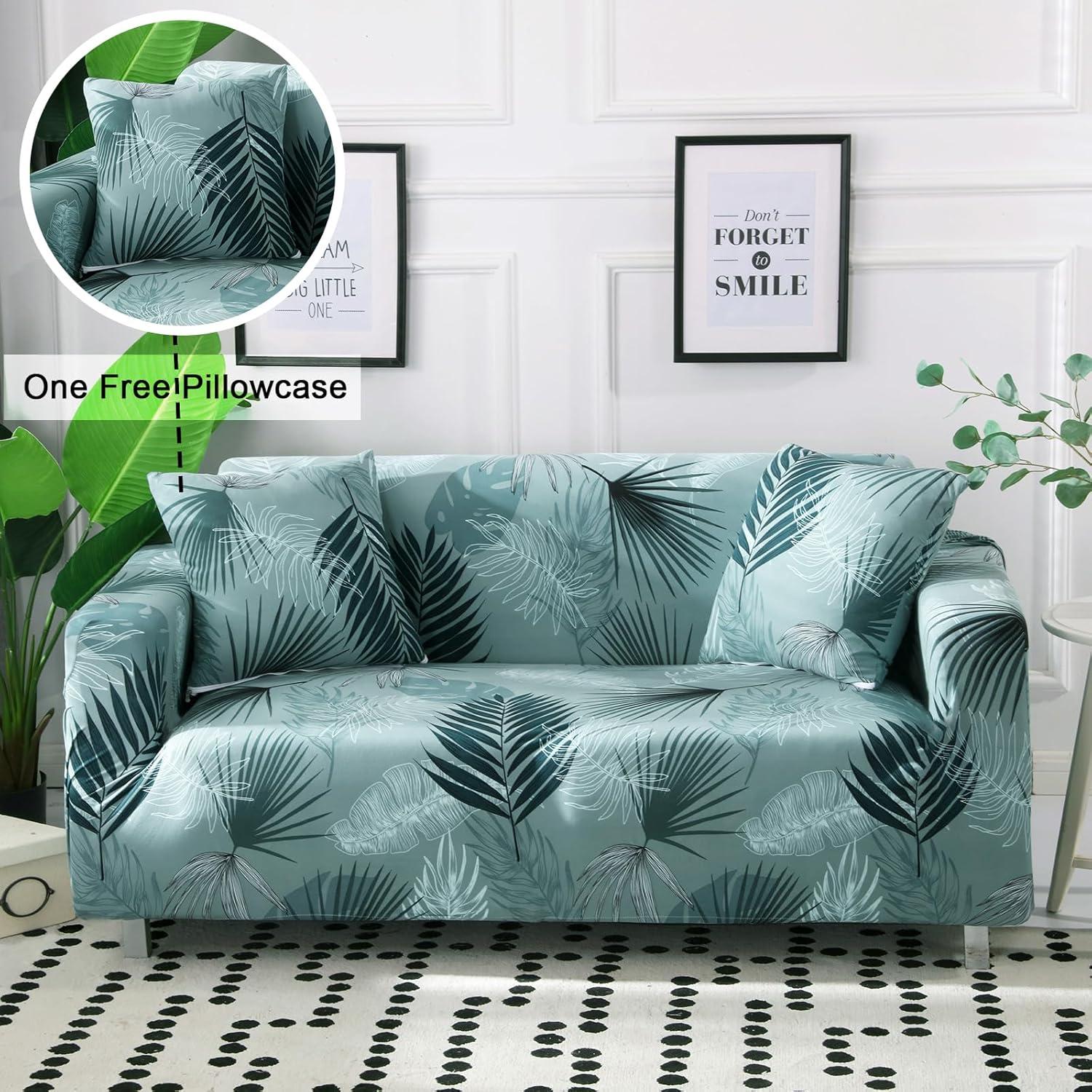 Funda de Sofá Estirable Celevingne Loveseat Verano Azul