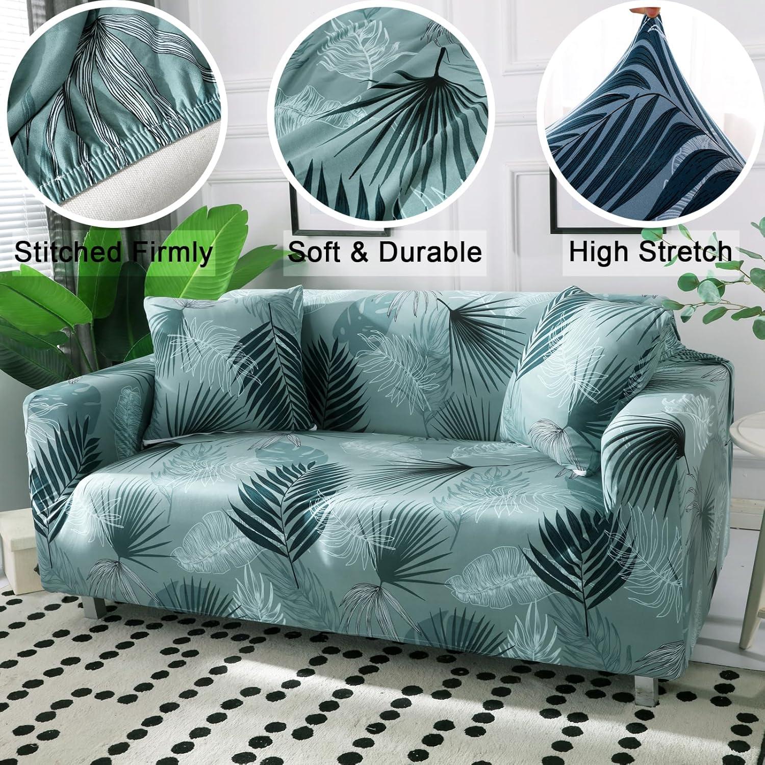 Funda de Sofá Estirable Celevingne Loveseat Verano Azul