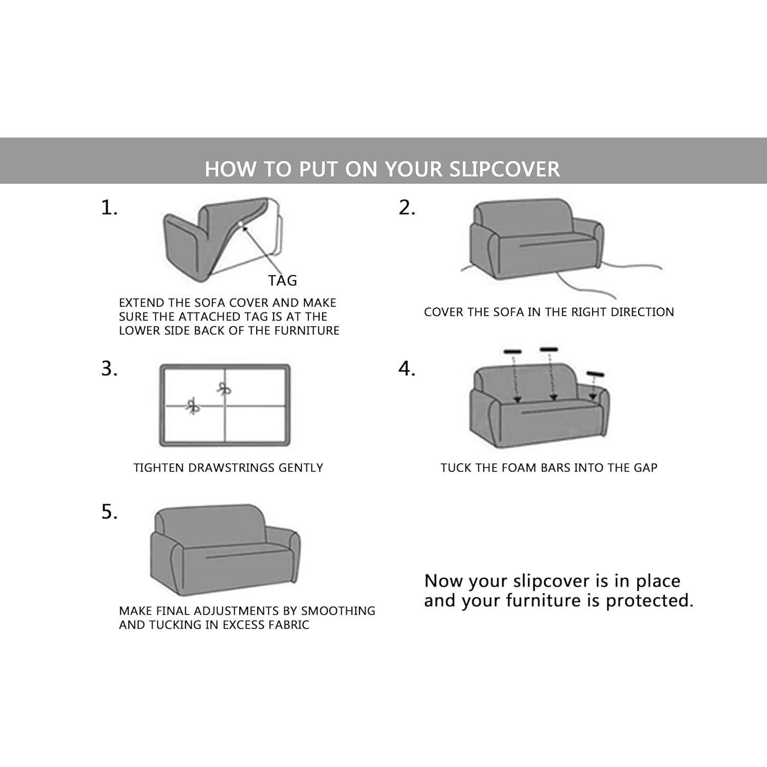 Funda de Sofá Estirable Celevingne Loveseat Verano Azul