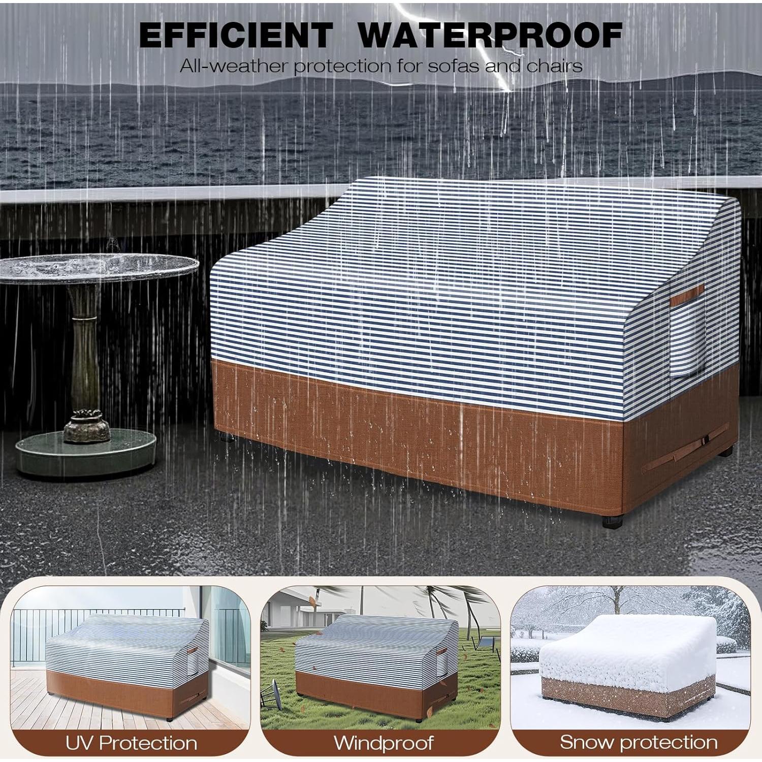 Funda de Sofá de Patio Impermeable Lekesky 200.66x93.98x88.90 cm