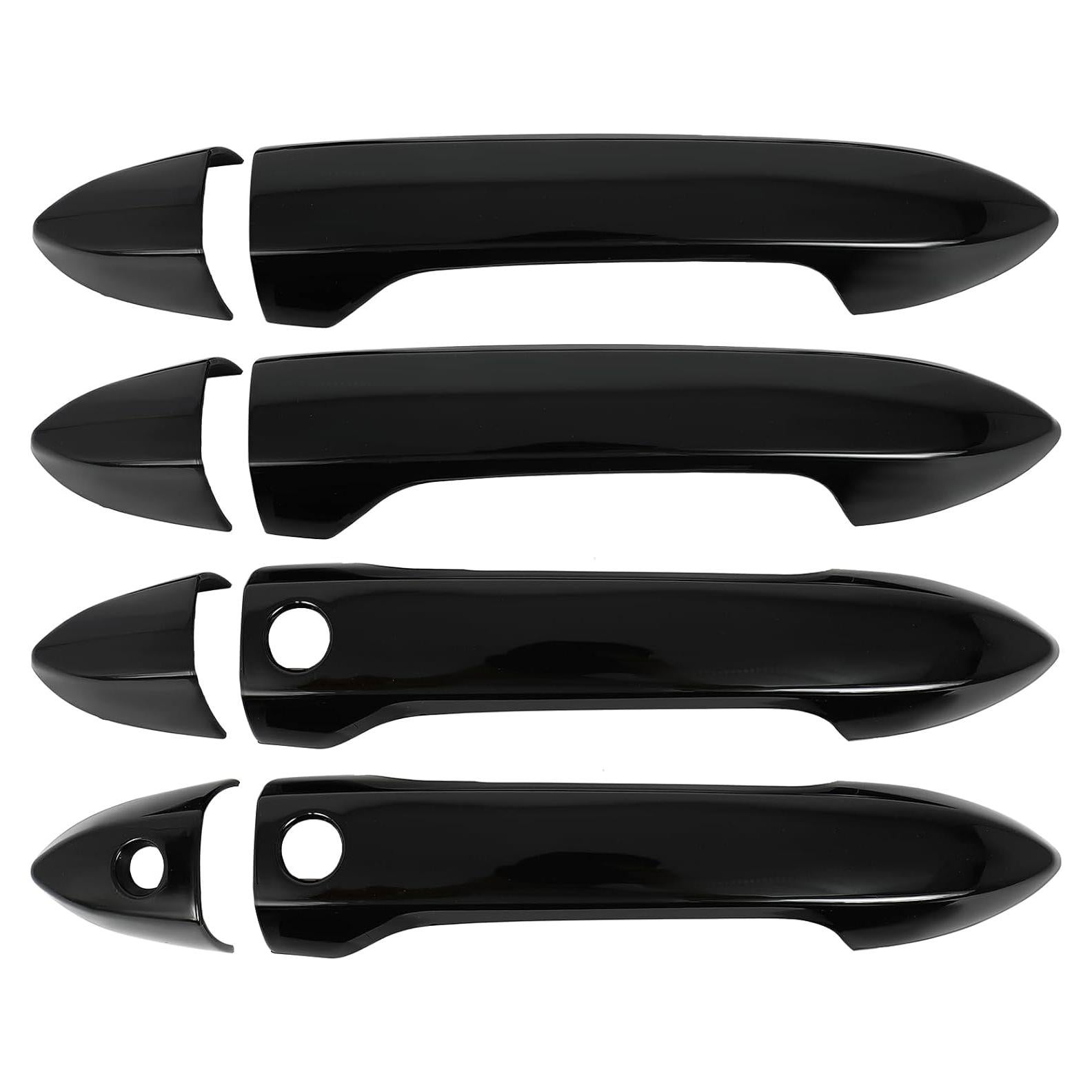 Cubiertas de Manijas de Puerta LUJUNTEC 4PCS para Honda Negro