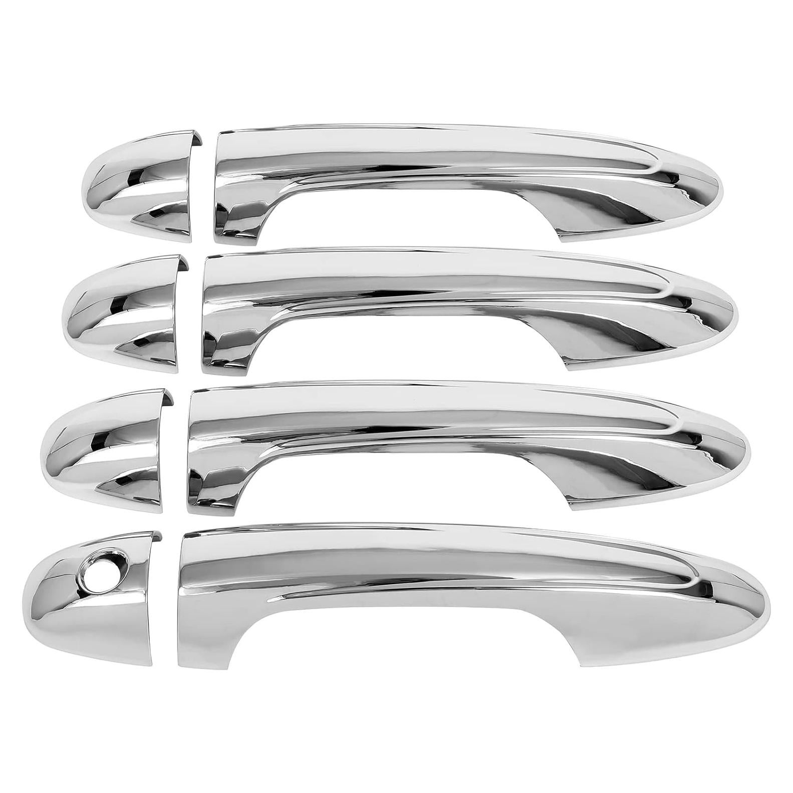 Cubiertas de Manija de Puerta Cromadas LUJUNTEC para Toyota RAV4 y Tacoma