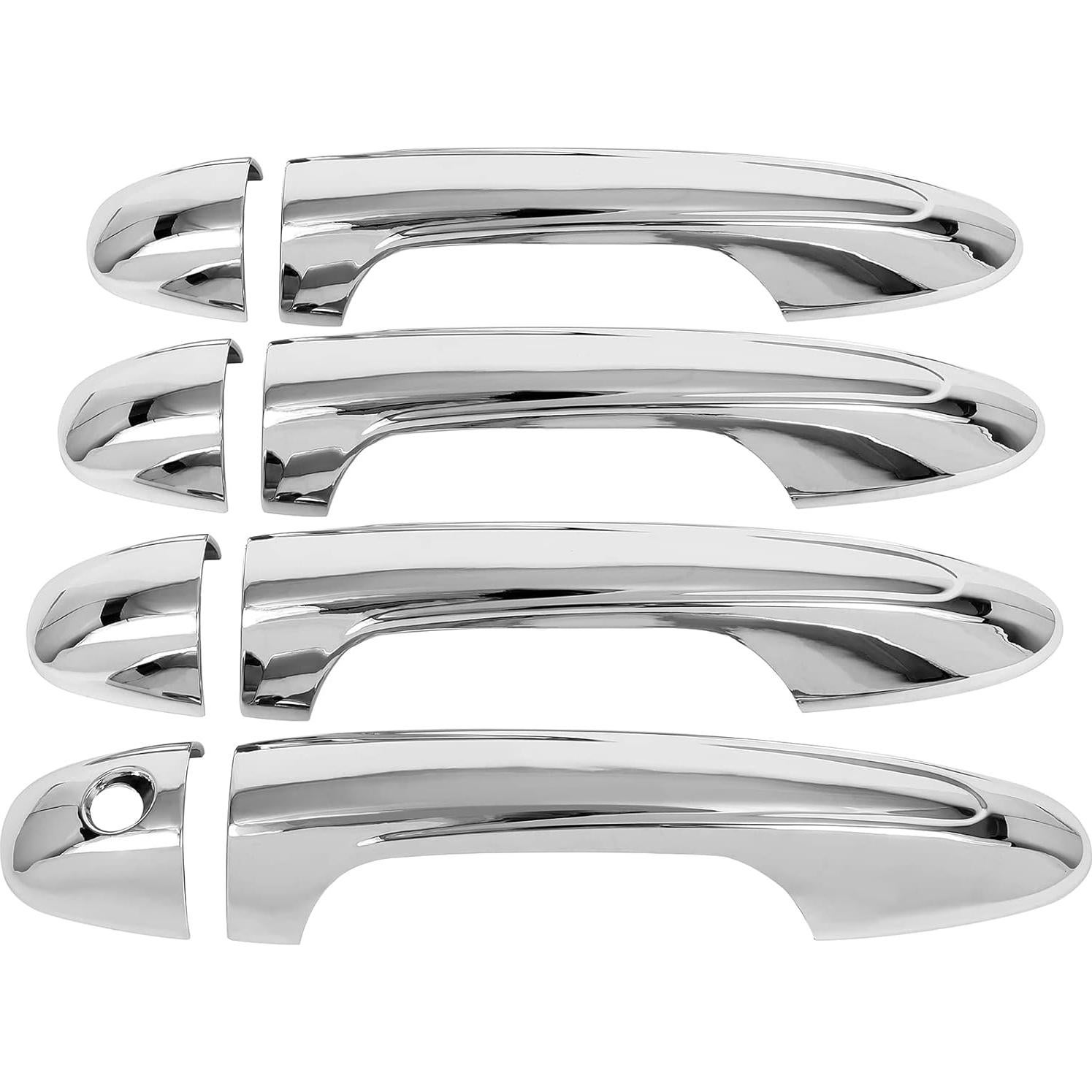 Cubiertas de Manija de Puerta Cromadas LUJUNTEC para Toyota RAV4 y Tacoma