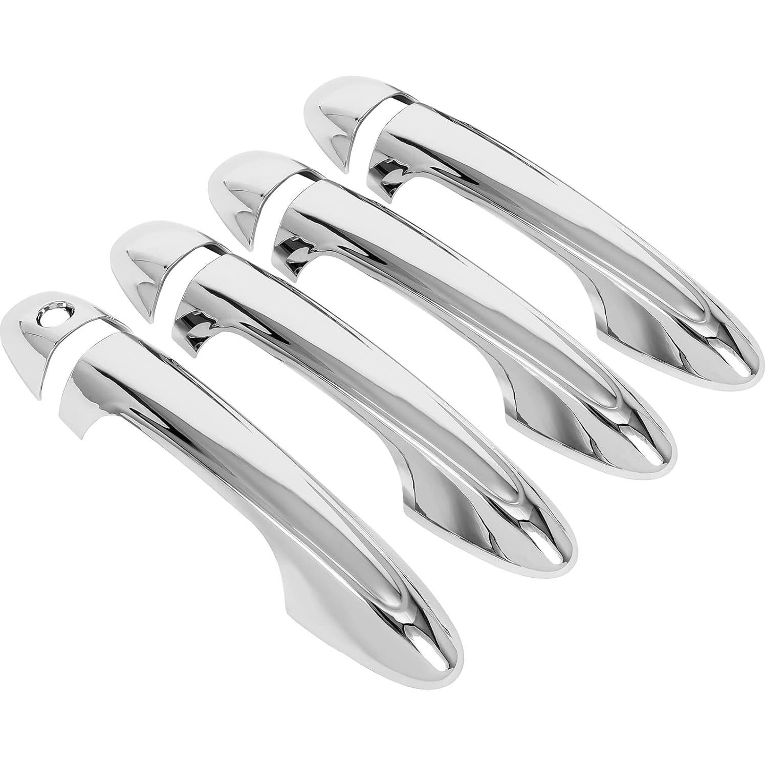 Cubiertas de Manija de Puerta Cromadas LUJUNTEC para Toyota RAV4 y Tacoma