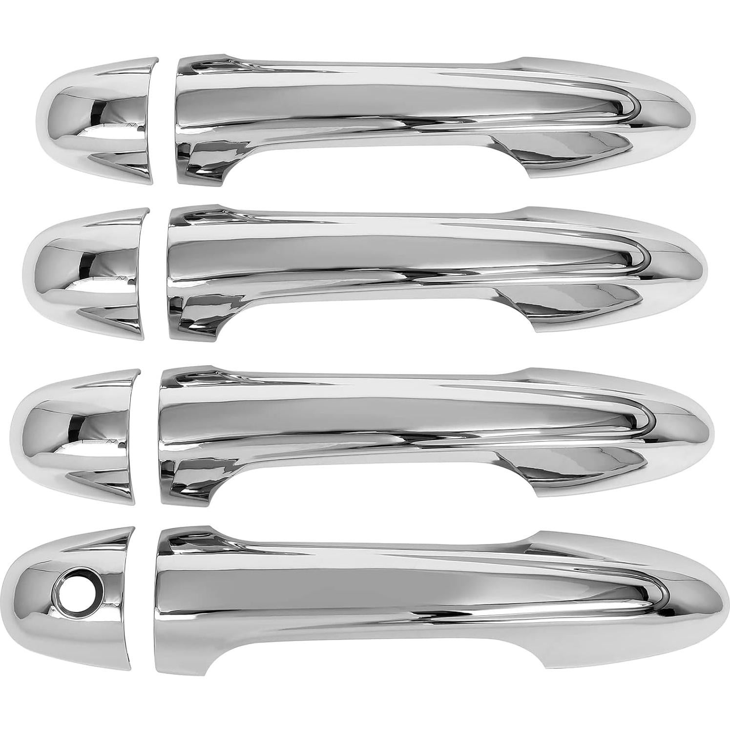 Cubiertas de Manija de Puerta Cromadas LUJUNTEC para Toyota RAV4 y Tacoma