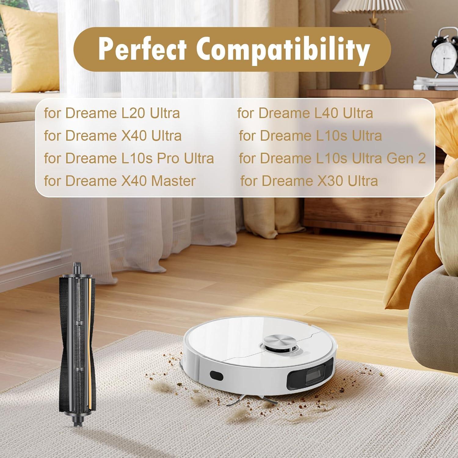 Cepillo Anti-Enredos DrFlito para Aspiradora Robótica Dreame X40 Ultra