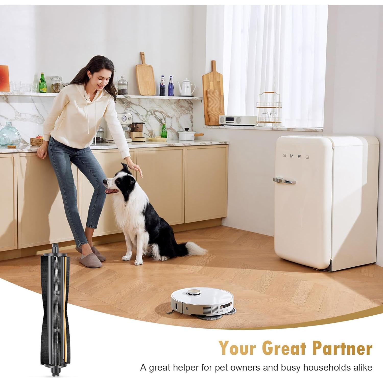 Cepillo Anti-Enredos DrFlito para Aspiradora Robótica Dreame X40 Ultra