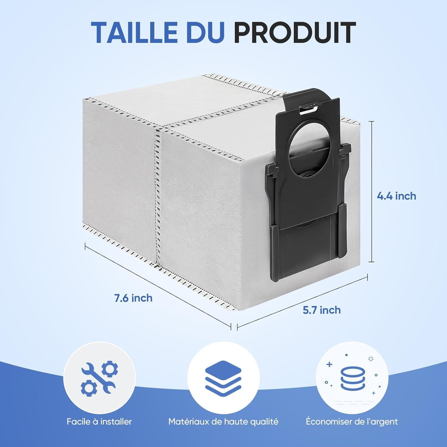 15 Bolsas de Vacío Reemplazo BIHARNT para Aspiradora Dreame X50