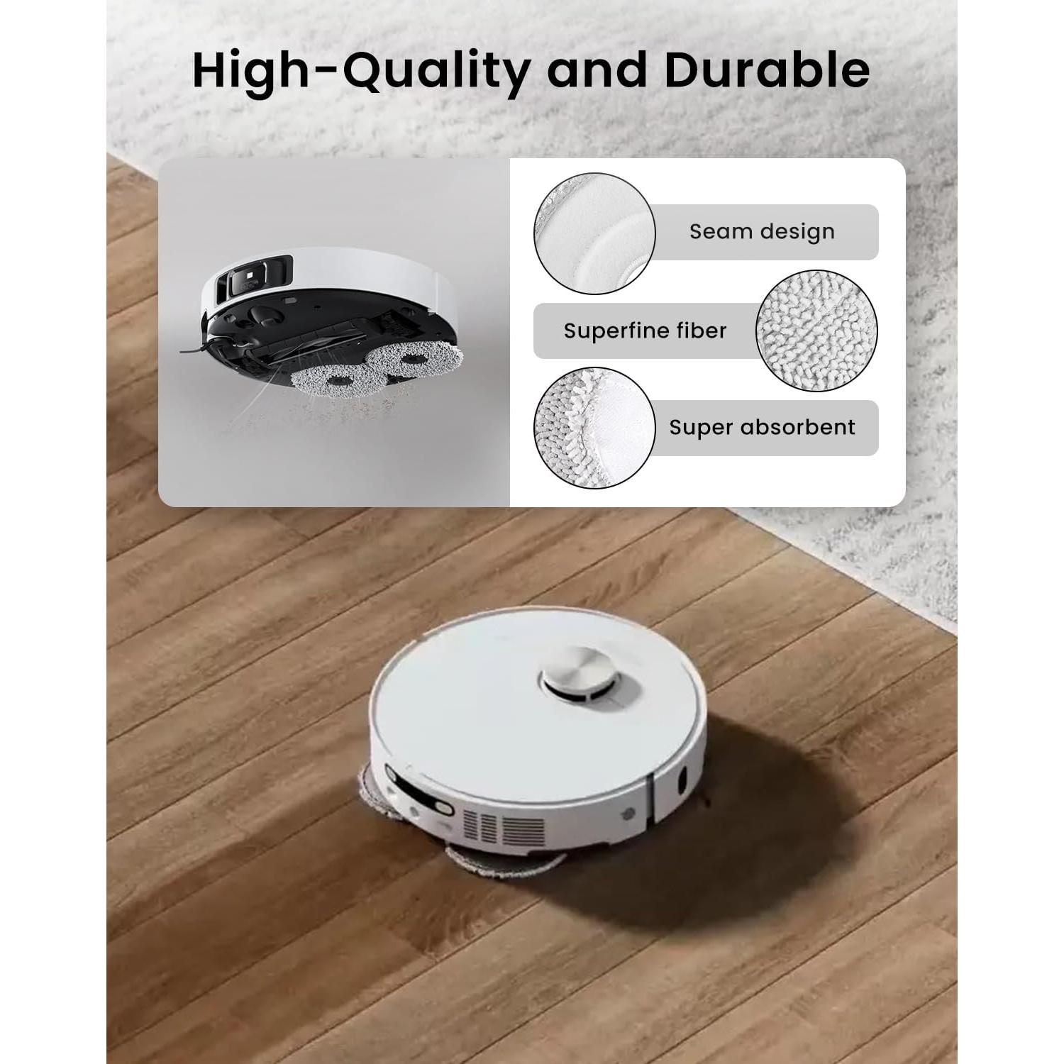 Paquete de 6 paños de microfibra Rrochio para aspiradoras Dreame