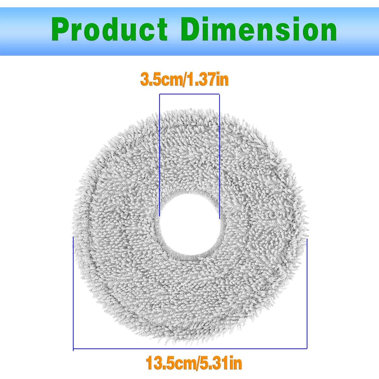 8 Almohadillas de Mopa Microfibra para Aspiradora Dreame