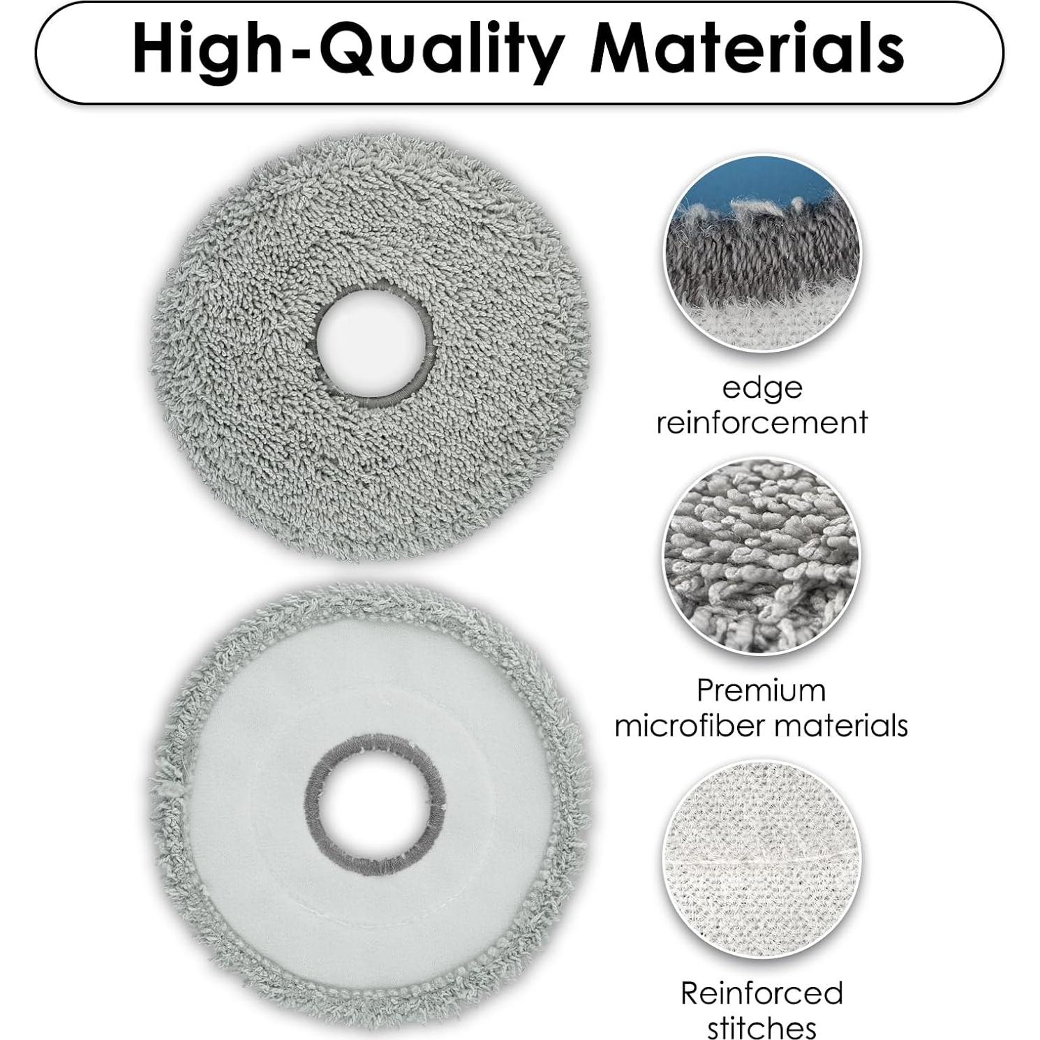 6 Almohadillas de Reemplazo Microfibra LemonRunRun para Dreame