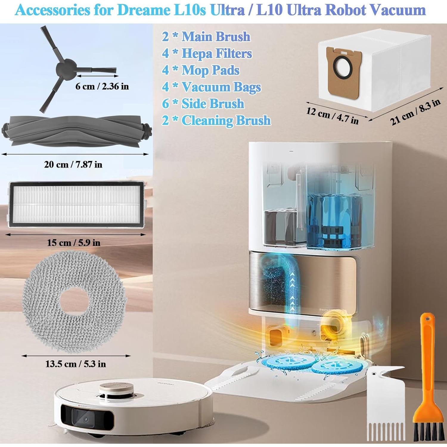 Kit de Accesorios para Aspiradora Robot Soniicmomo L10 Ultra - 22 Piezas