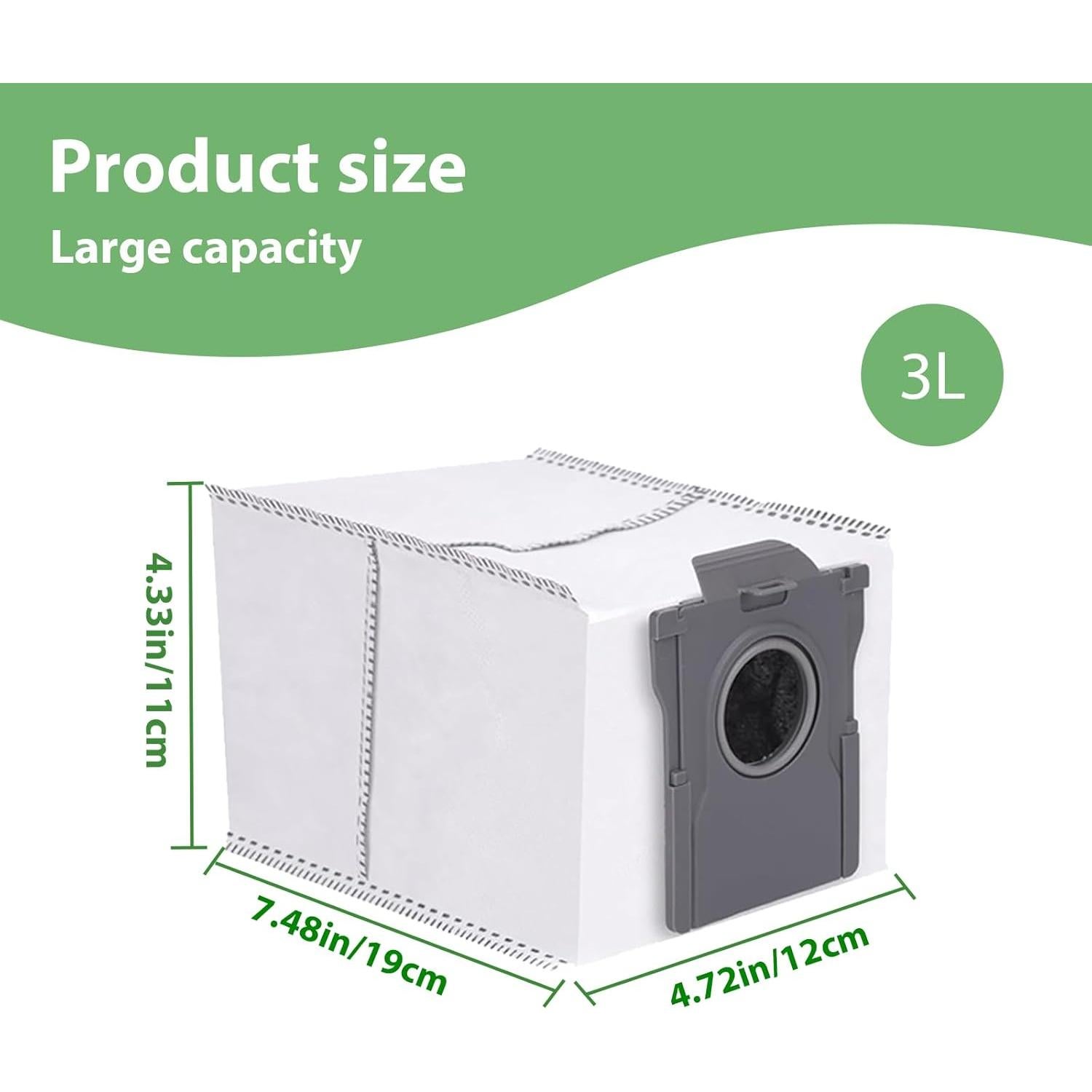 Paquete de 10 bolsas de repuesto YHYXMMKK para aspiradora Dreame 3.2L