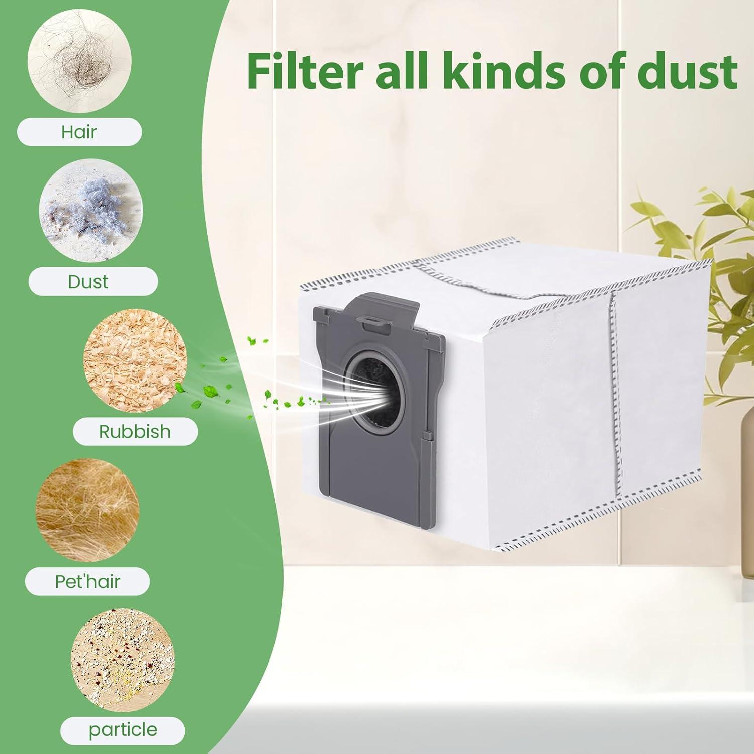 Paquete de 10 bolsas de repuesto YHYXMMKK para aspiradora Dreame 3.2L