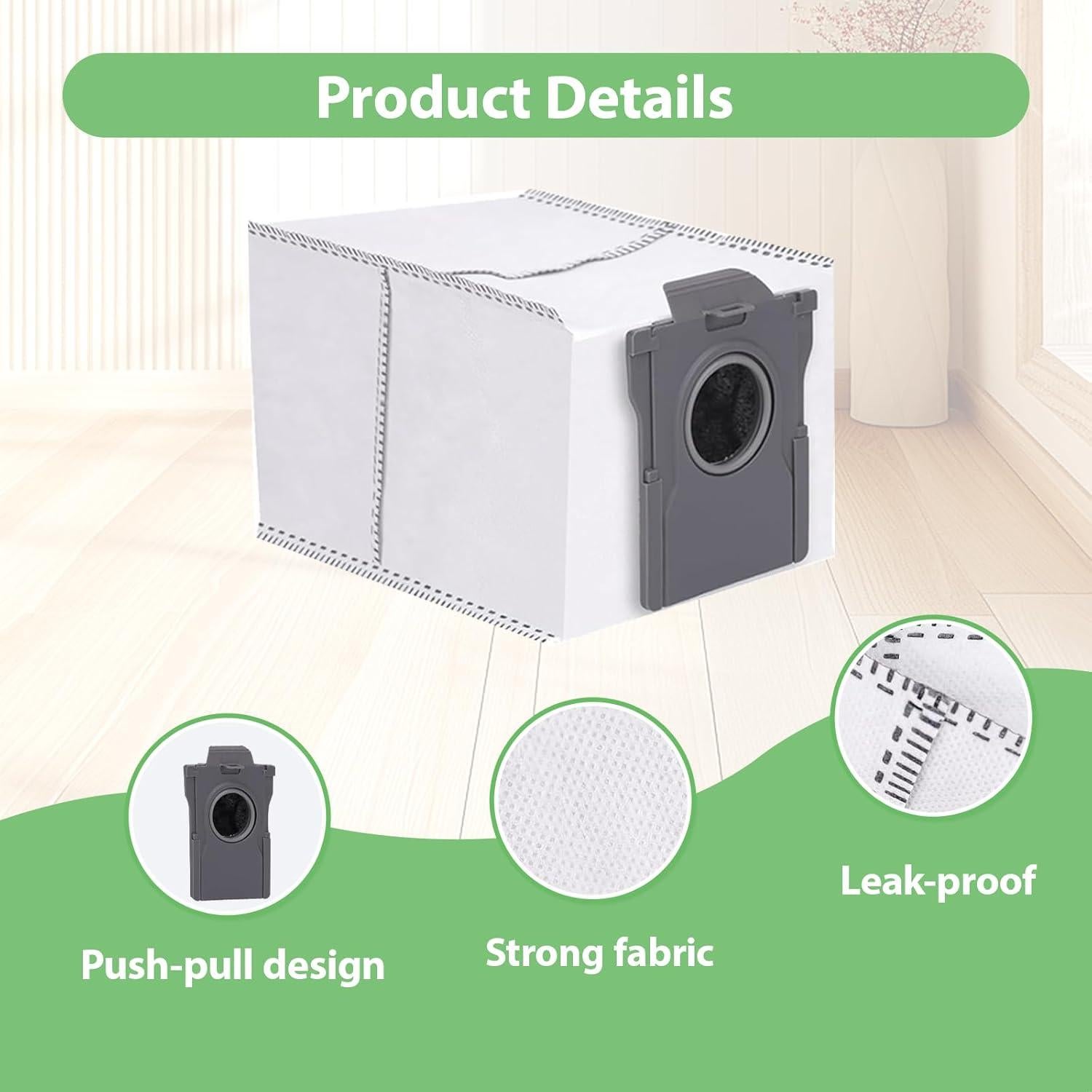 Paquete de 10 bolsas de repuesto YHYXMMKK para aspiradora Dreame 3.2L