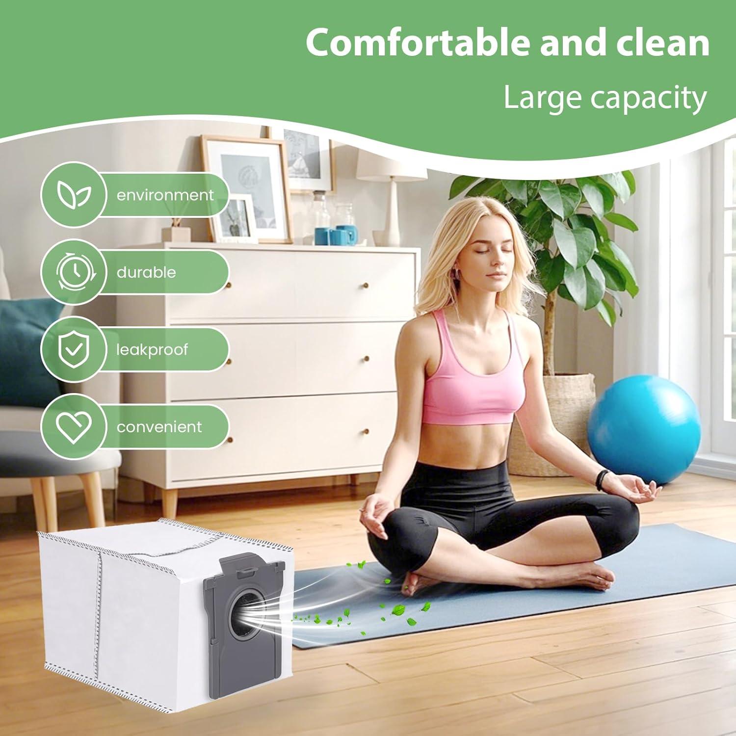 Paquete de 10 bolsas de repuesto YHYXMMKK para aspiradora Dreame 3.2L