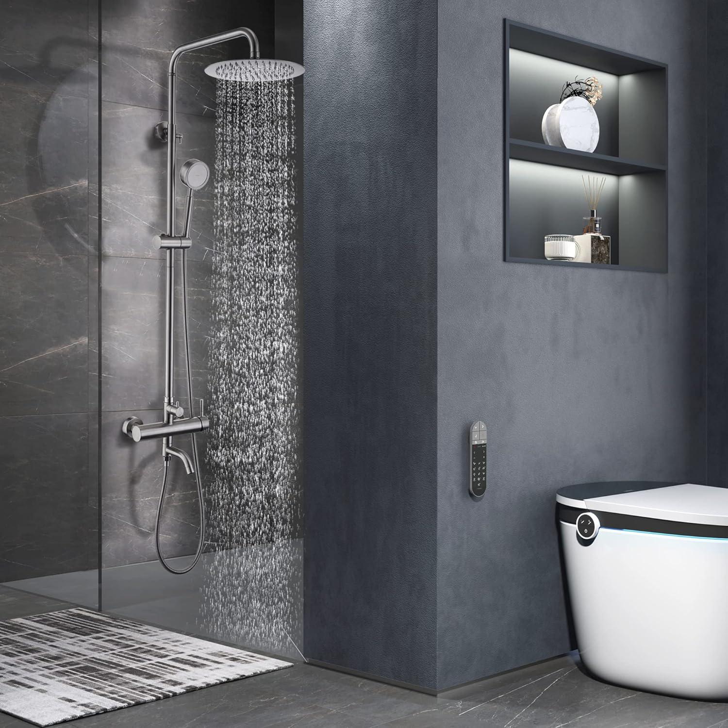 Kit de Ducha Exterior Foroute ESHOWER-001 Acero Inoxidable 25.4 cm