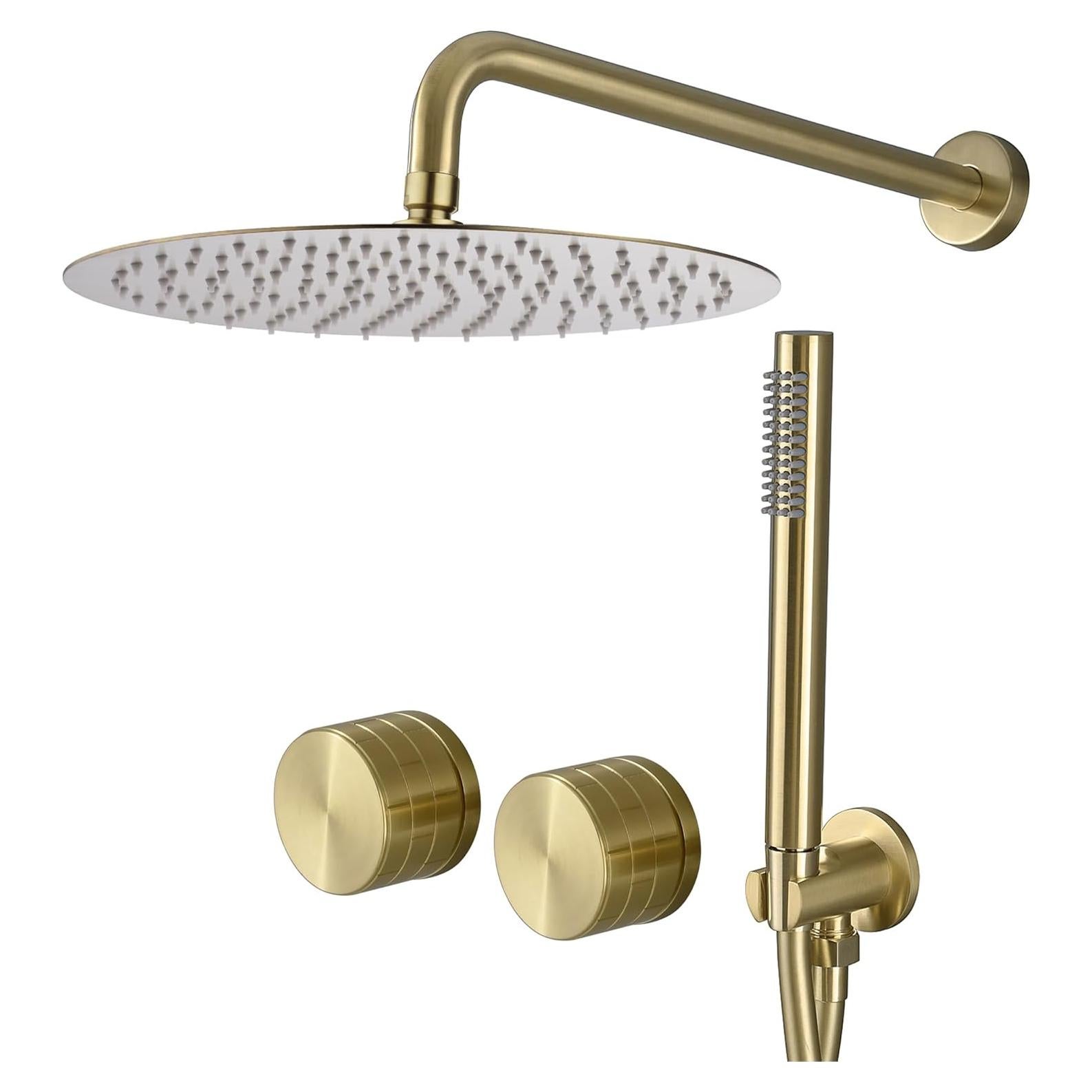 Sistema de Ducha de Lluvia TRUSTMI 30 cm Oro Cepillado